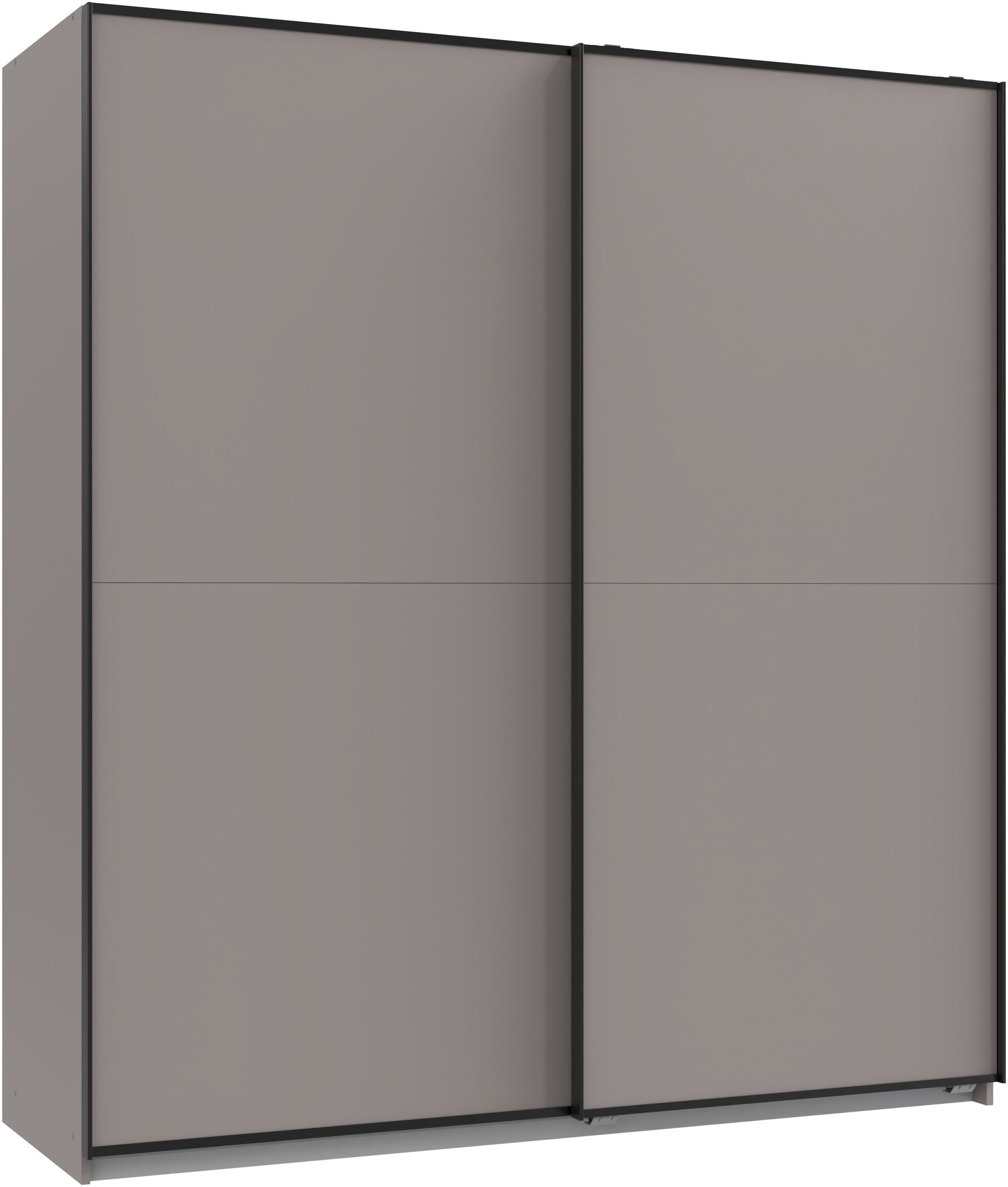 Wimex Schwebetürenschrank Neu-Ulm in der Breite 180cm, in verschiedenen Farben erhältlich Mit schwarzen Griffleisten