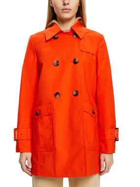 Esprit Collection Outdoorjacke Kurzer zweireihiger Trenchcoat