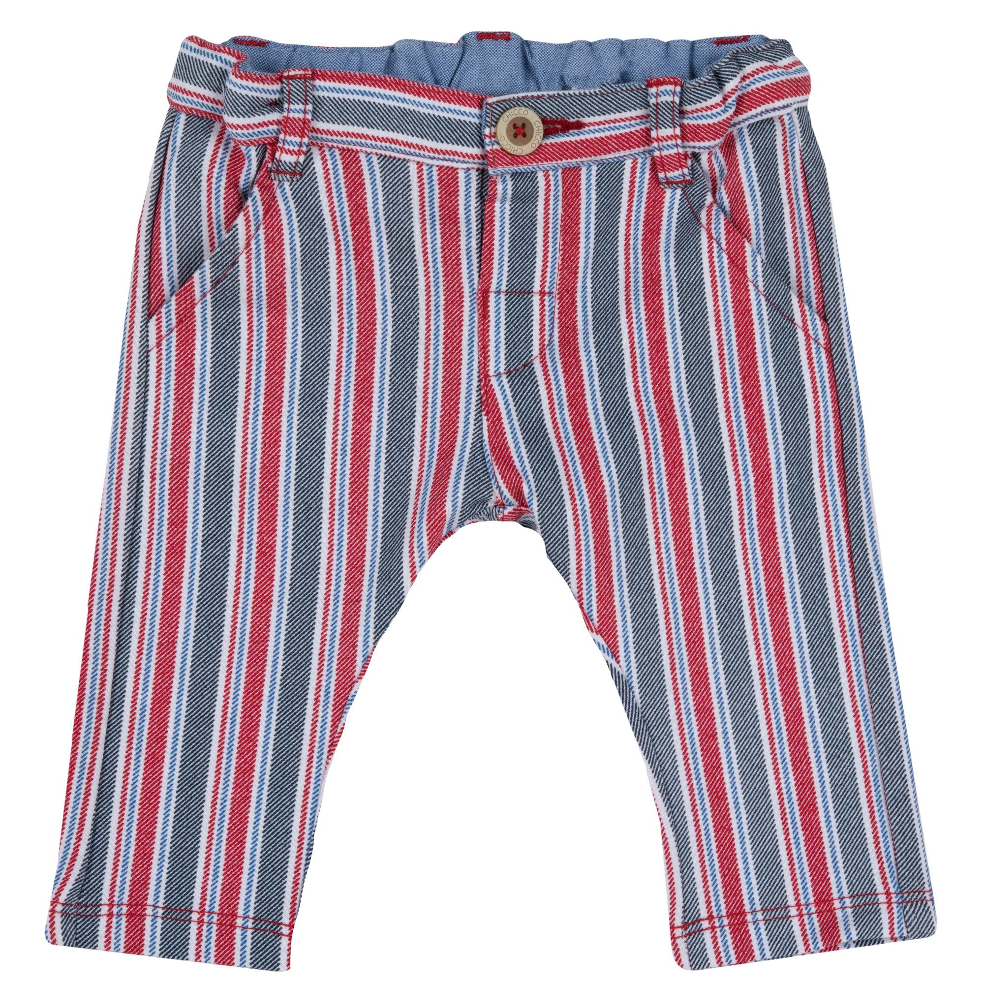 Chicco 7/8-Hose Hosen (1-tlg) vorstellbarer Hosenbund, dozentes Streifendesign, elegante Hose