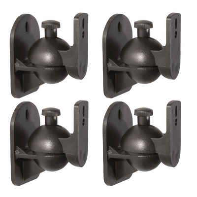 ARLI 4x Wandhalter für Lautsprecher Universal Boxen Wand Halter Halterung Lautsprecher-Wandhalterung, (1-tlg., 4 Stück, drehbar, neigbar)