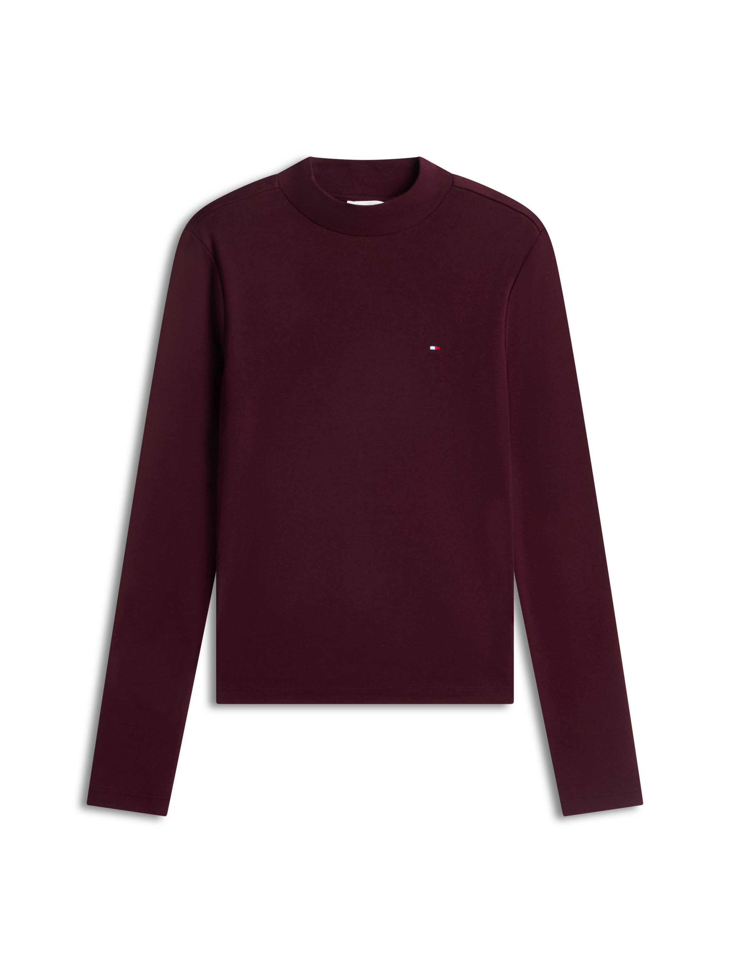 Tommy Hilfiger Langarmshirt SLIM CODY MOCK-NK LS Baumwolle, slim fit – Bild 5 von 5
