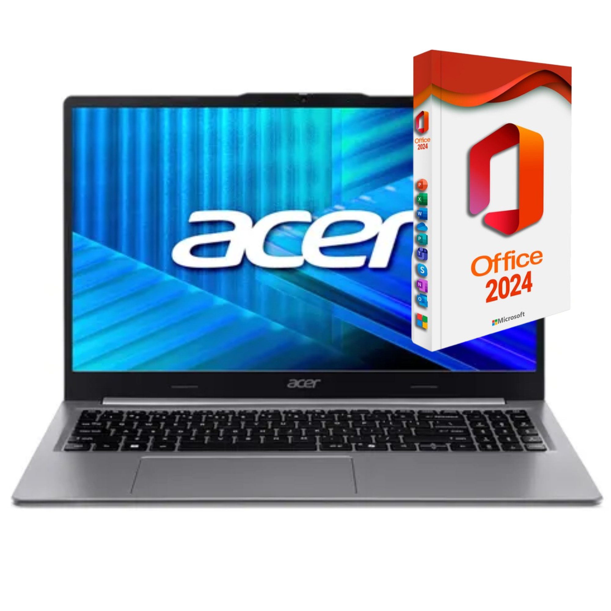 Acer Extensa 15 - Ryzen 7 Business-Notebook (AMD Ryzen 7 7730U, AMD Graphics, 8 GB, 0 GB HDD, 256 GB SSD, Windows 11 Pro und Microsoft Office 2024 Professional (Dauerversion)