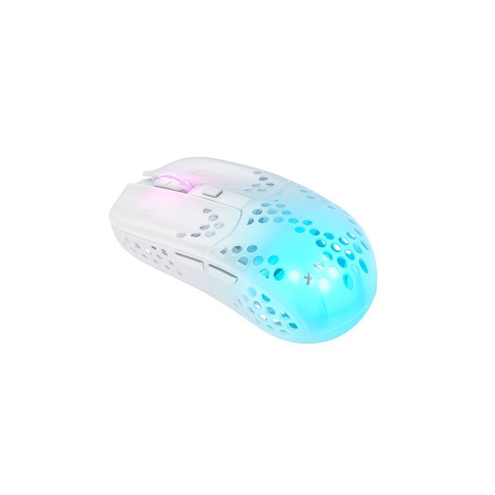Cherry Xtrfy MZ1 RGB Wireless White Gaming-Maus (kabellos, Sensor mit Leuchtdioden)