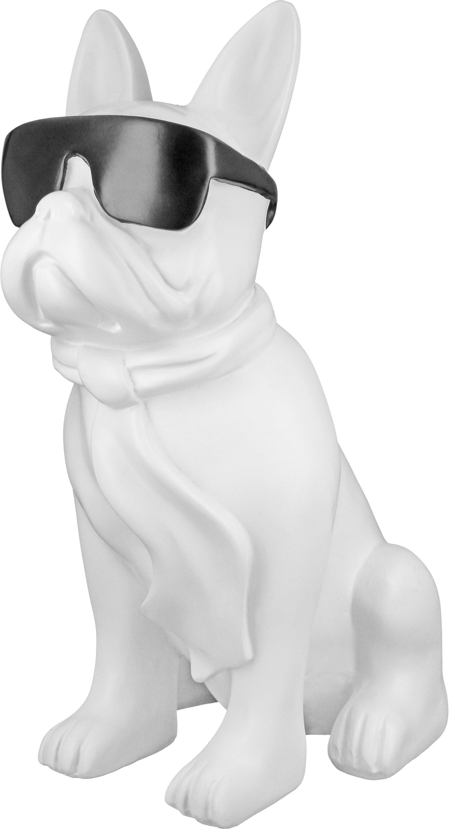 St) (1 Mops by Tierfigur Gilde sitzend Cool Dog Casablanca weiß