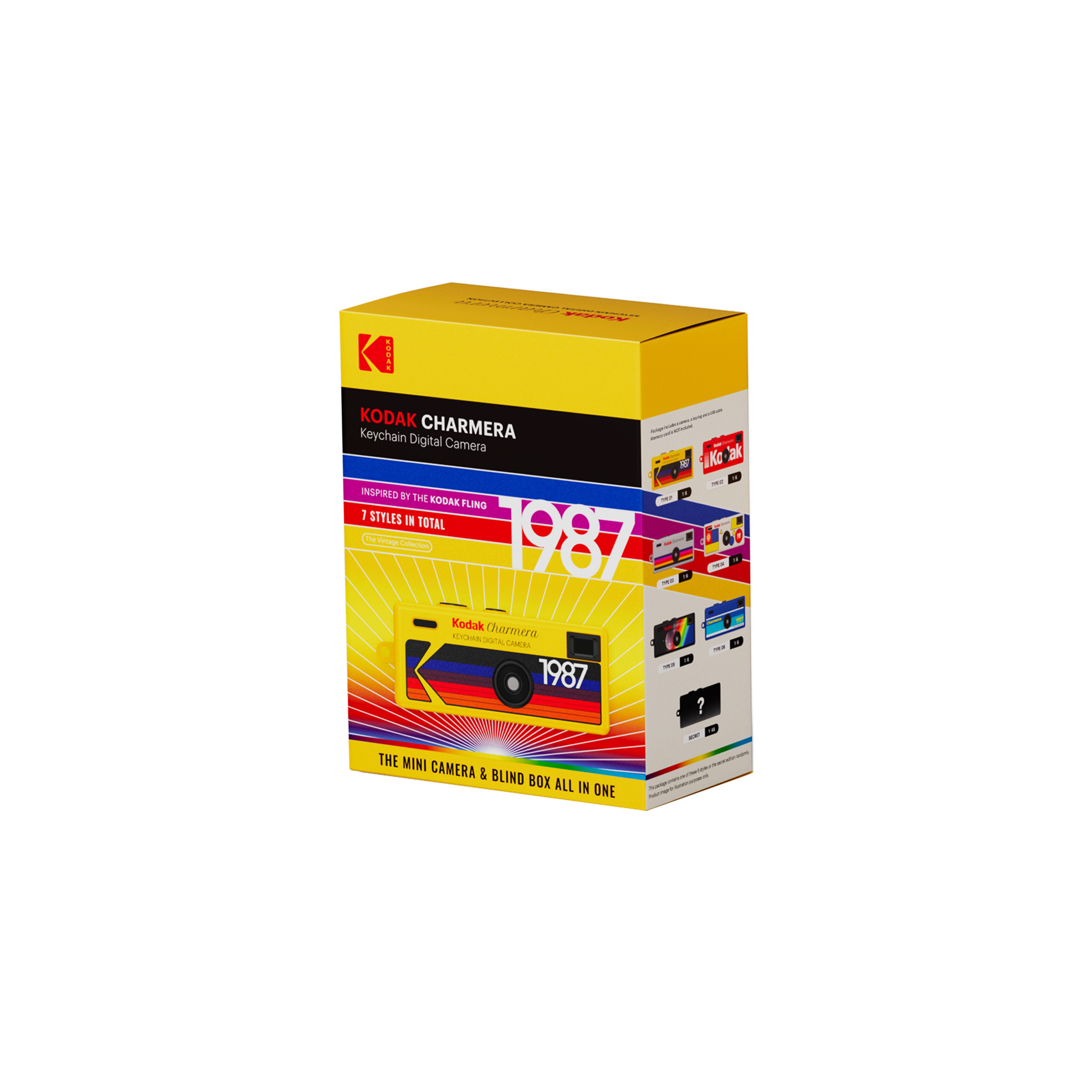 Kodak CHARMERA Digitalkamera als Schlüsselanhänger, Blind Box (1 Stk) Kompaktkamera (1,6 MP)