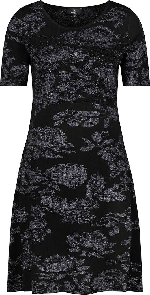 Monari Strandkleid Strickkleid Strassdetails auf floralem Muster