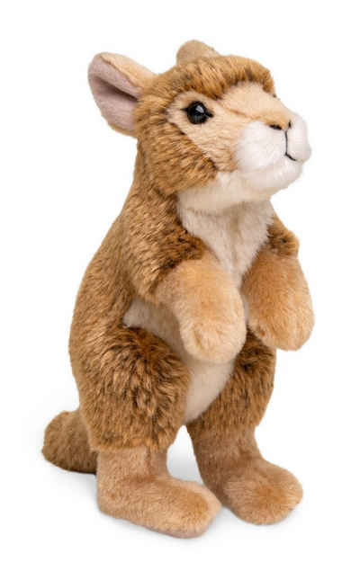 Uni-Toys Kuscheltier Känguru Baby, stehend - 20 cm (Höhe) - Plüsch-Beuteltier - Plüschtier, zu 100 % recyceltes Füllmaterial
