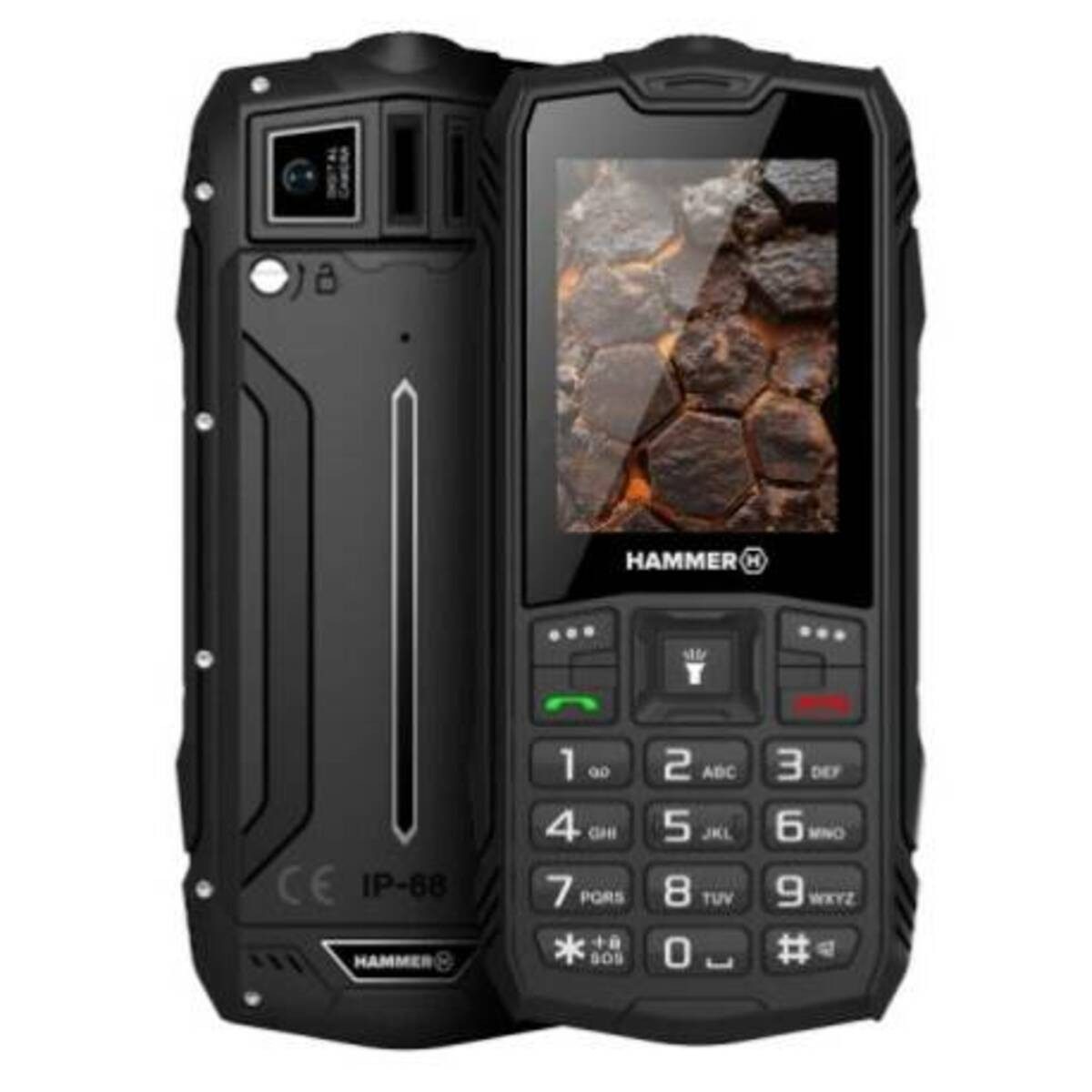 Hammer HAMMER Rock LTE Outdoor Tastenhandy Dual SIM Schwarz Smartphone