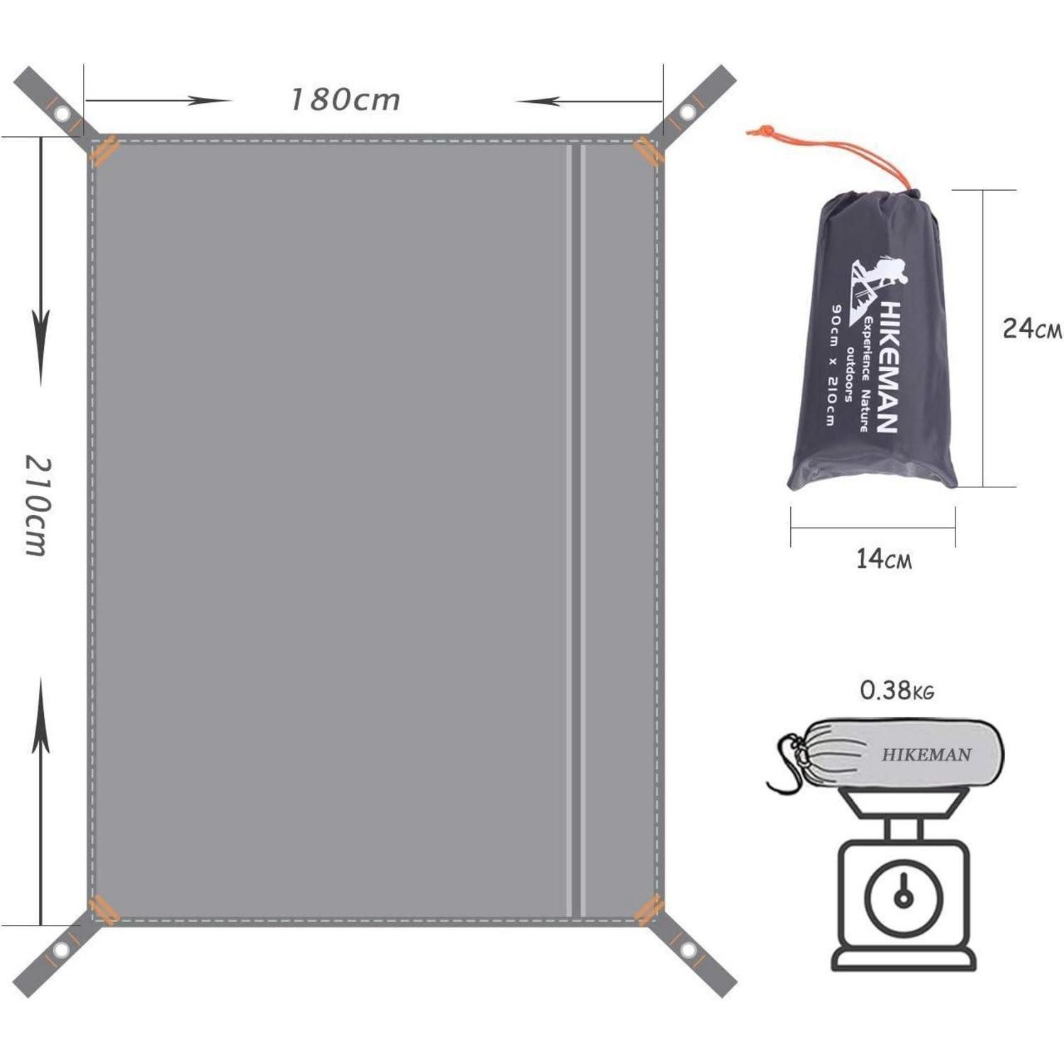 LuxusKollektion Zeltunterlage Zeltplane Mehrzweck Campingzelt Wasserdichtes Zeltunterlage 180*210cm