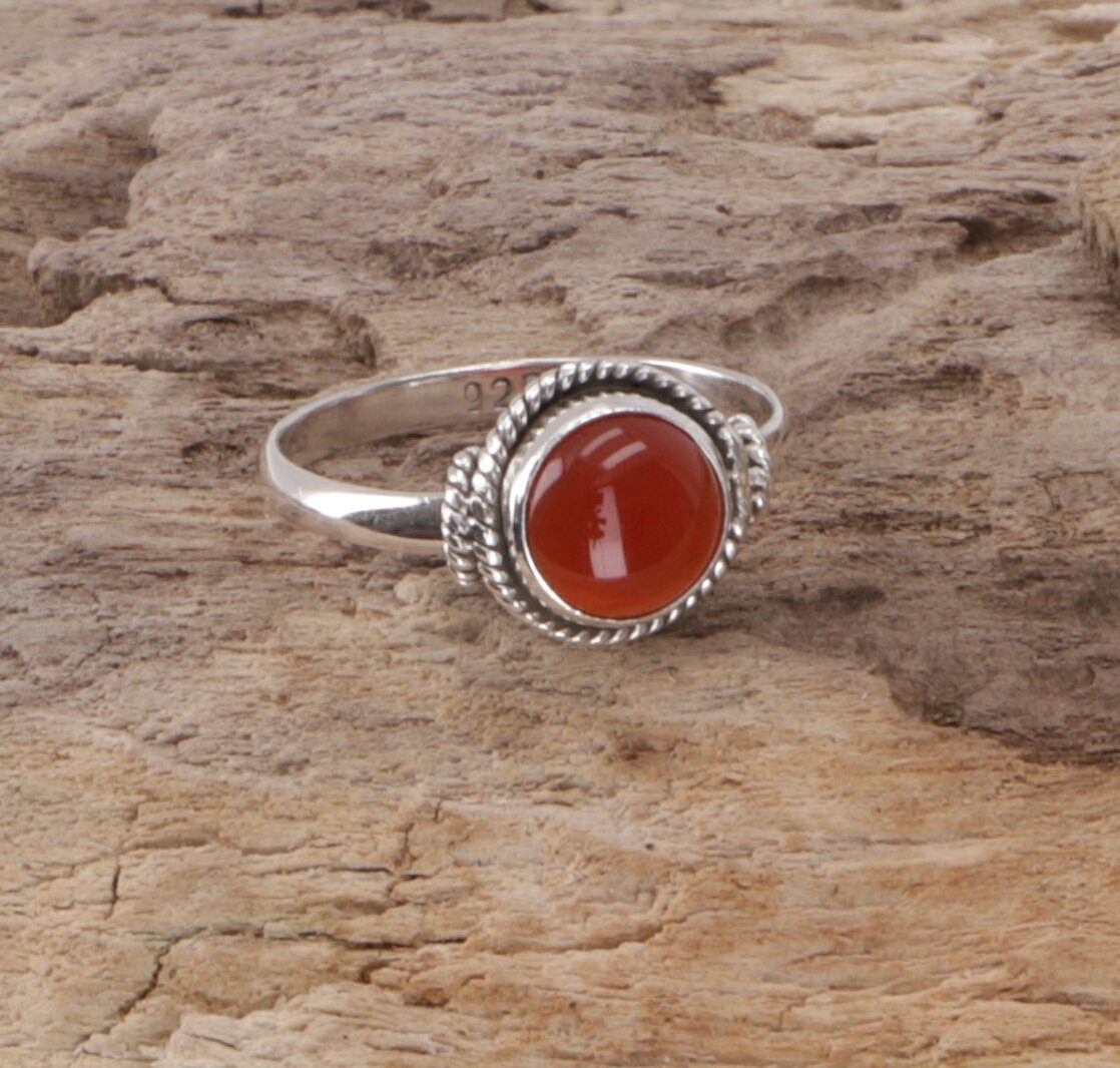 Guru-Shop Silberring Boho Silberring, filigraner Edelsteinring günstig online kaufen