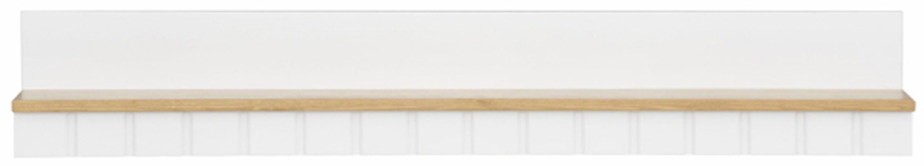 Feldmann-Wohnen Wandregal Trinidad, 120cm Farbe wählbar mit 1 Ablageboden weiß honigfarben