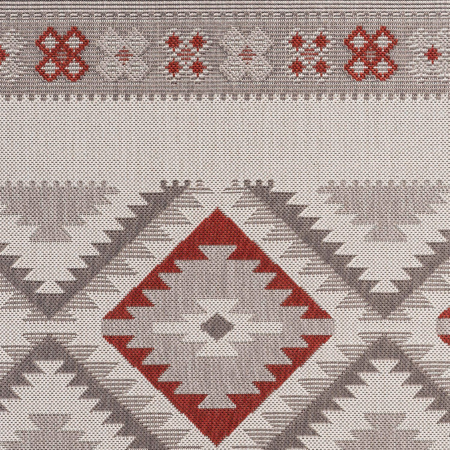 Nordic In- Beige Outdoor-Teppich Pattern, DomDeco Teppich und