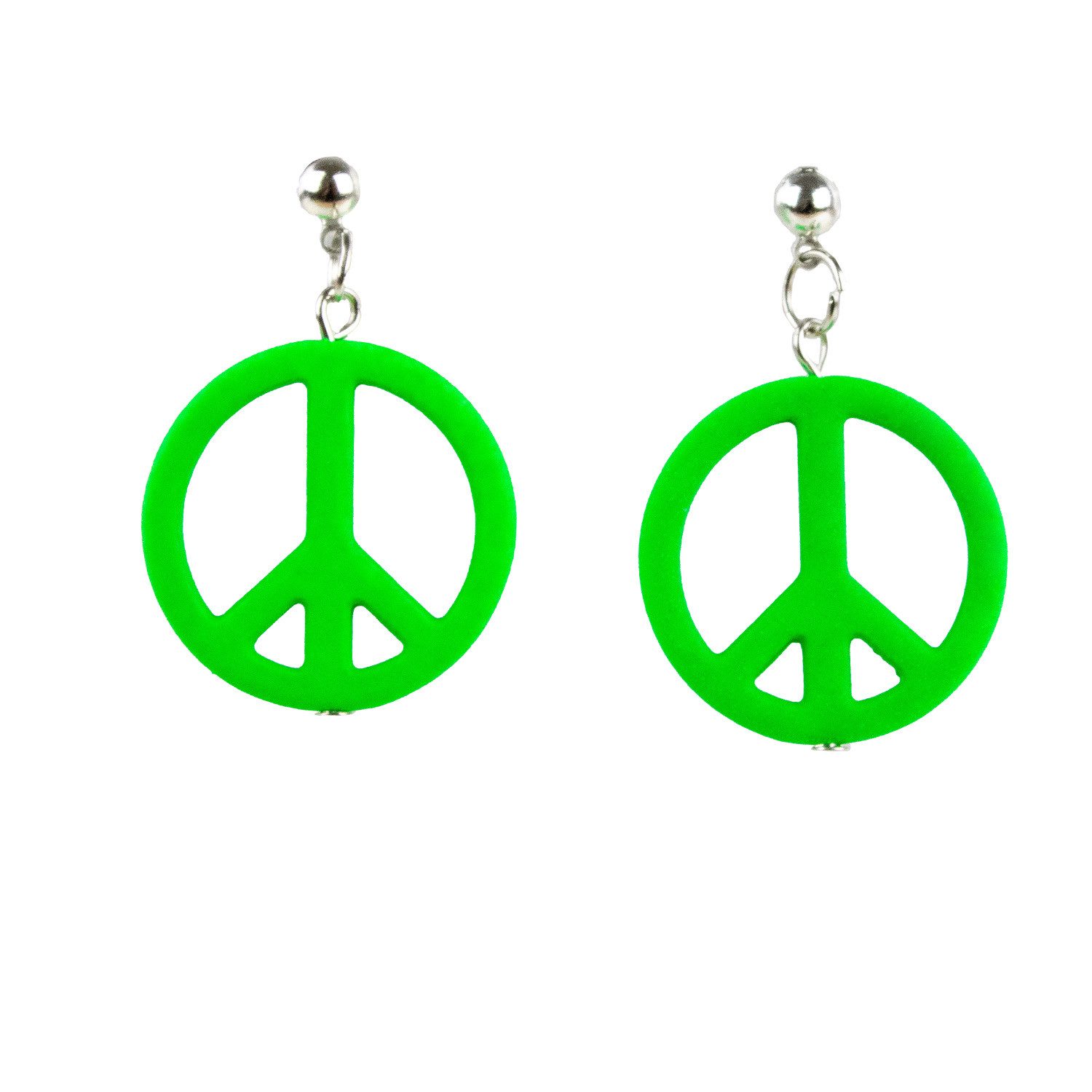 Das Kostümland Kostüm Hippie Peace Schmuck Set 3-tlg., Grün günstig online kaufen