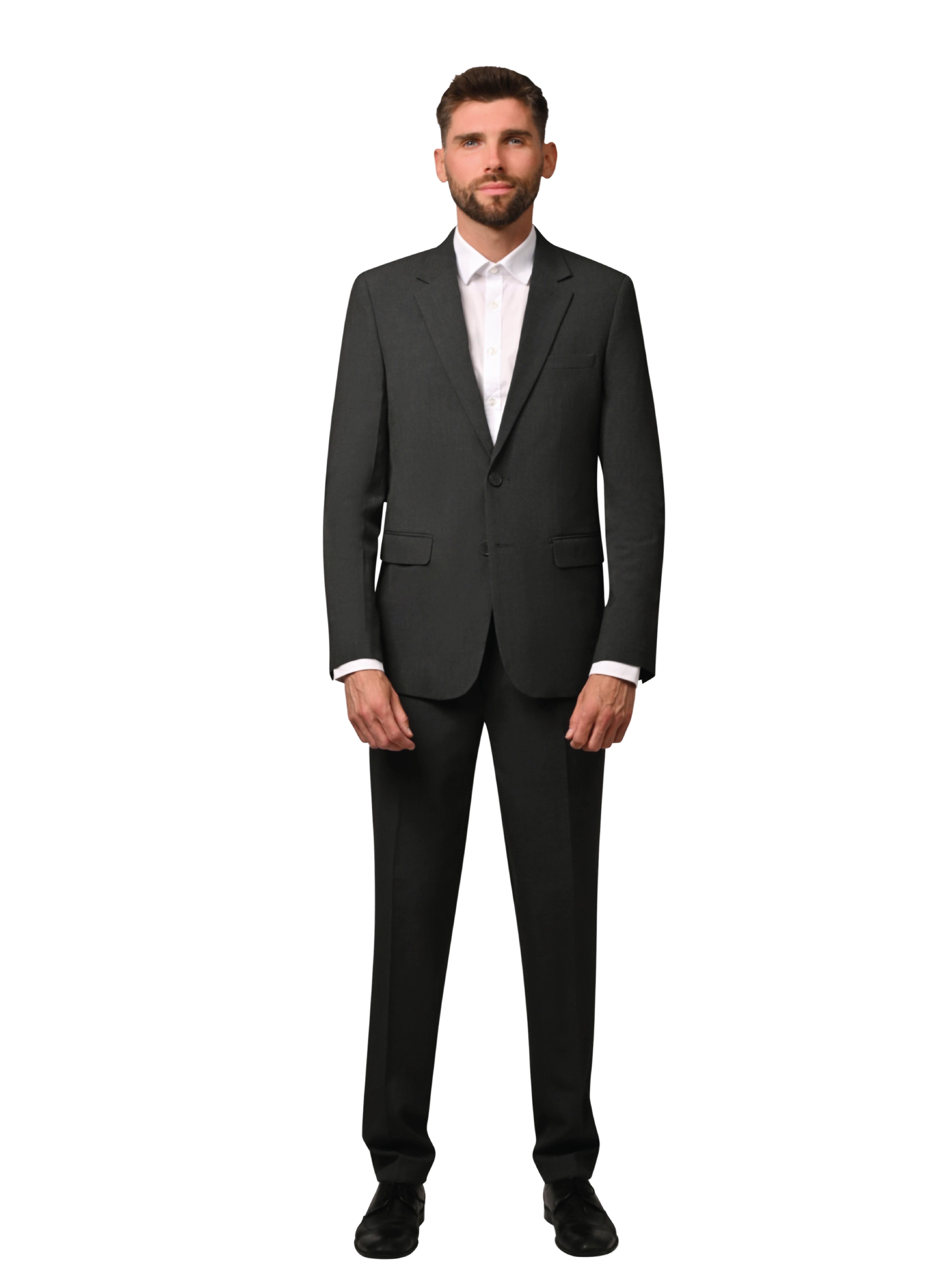 Hirschthal Anzug Herren Business Anzug Slim-Fit (Anzughose & Sakko 2 -tlg. Anzug Set) im eleganten Look