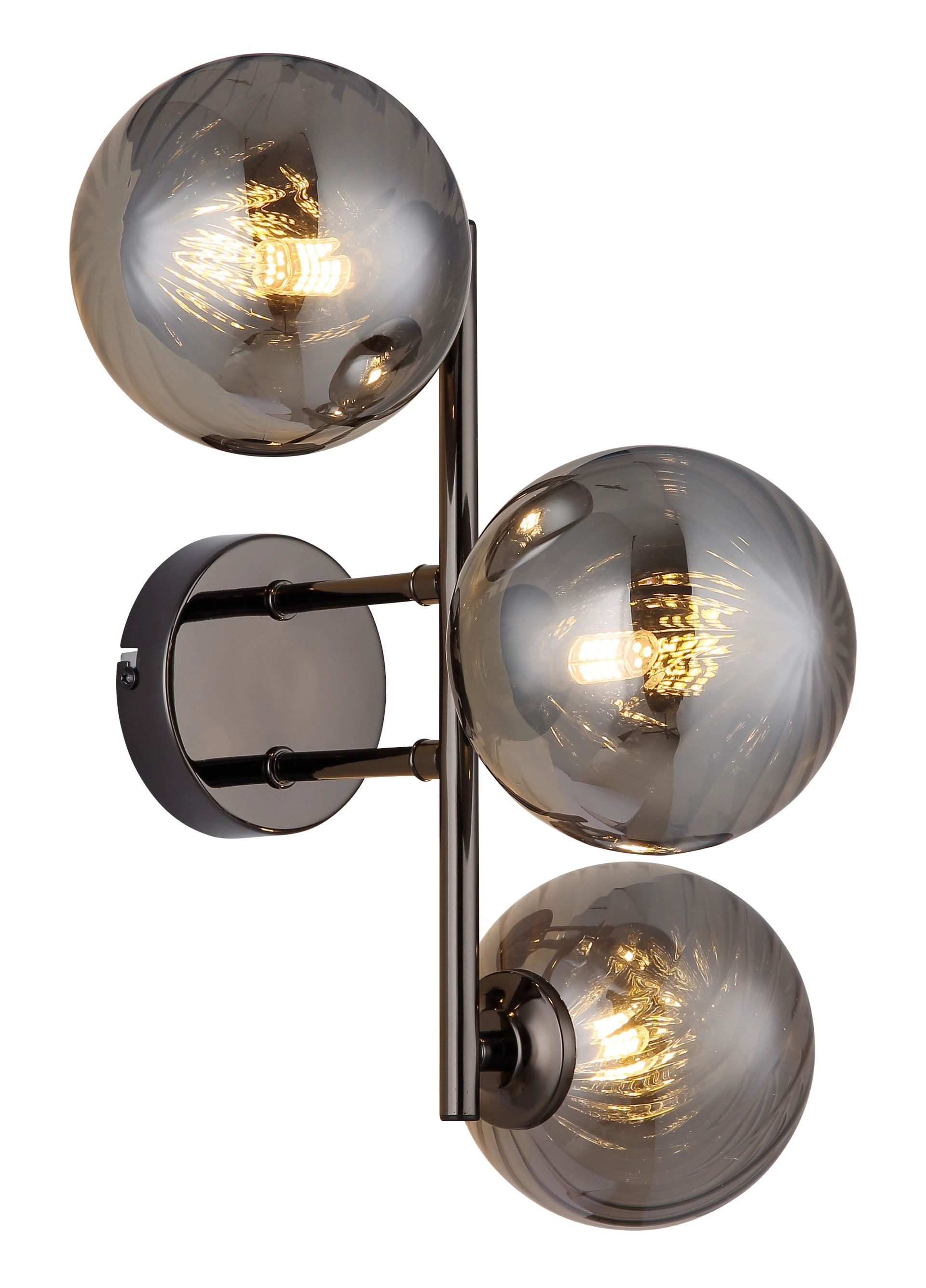 GLOBO LIGHTING Wandleuchte CONOR, ohne Leuchtmittel, Wandspot, Glas, Wohnzimmer, Flur