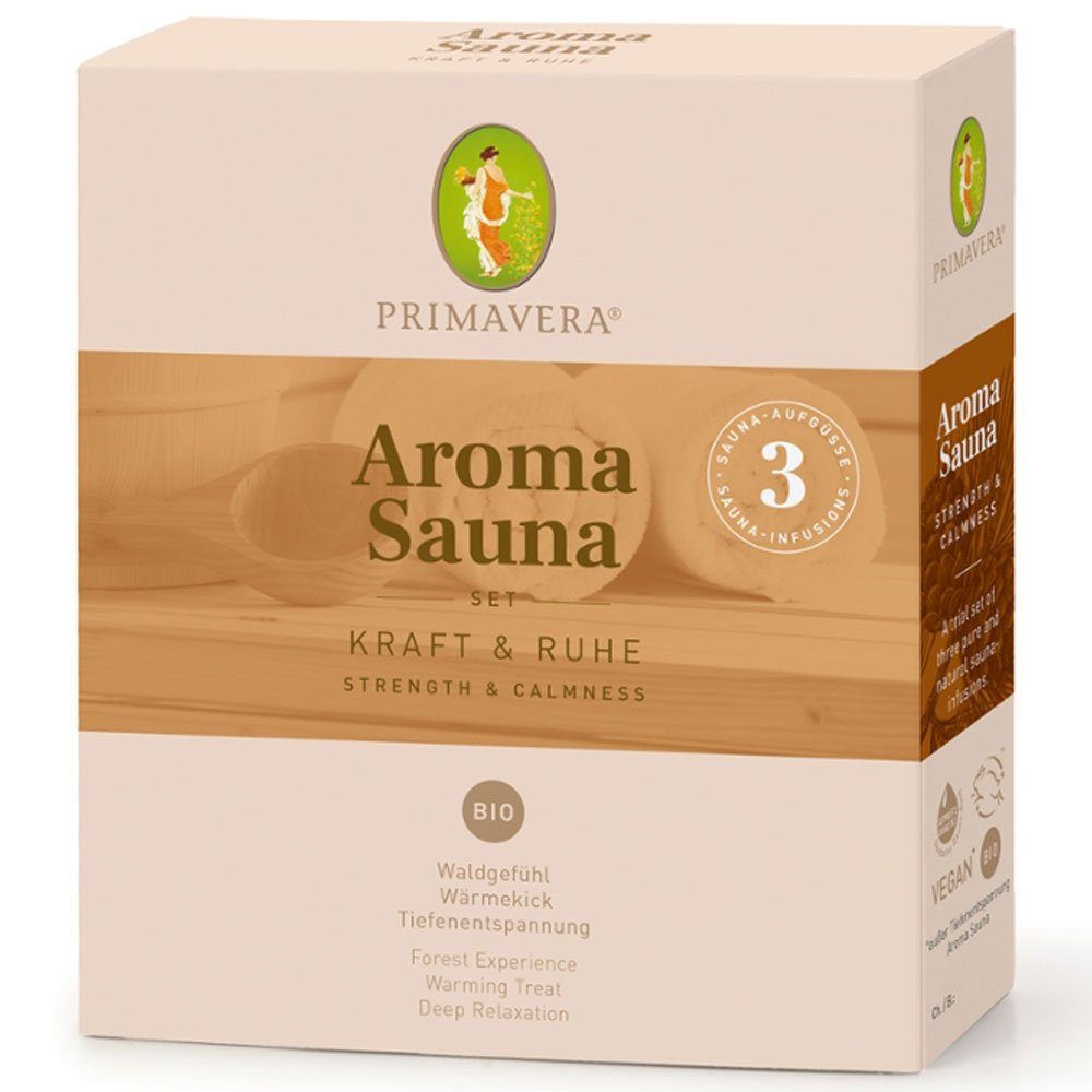 Primavera Life GmbH Duftöl Set Aroma Sauna Kraft Ruhe, 30 ml