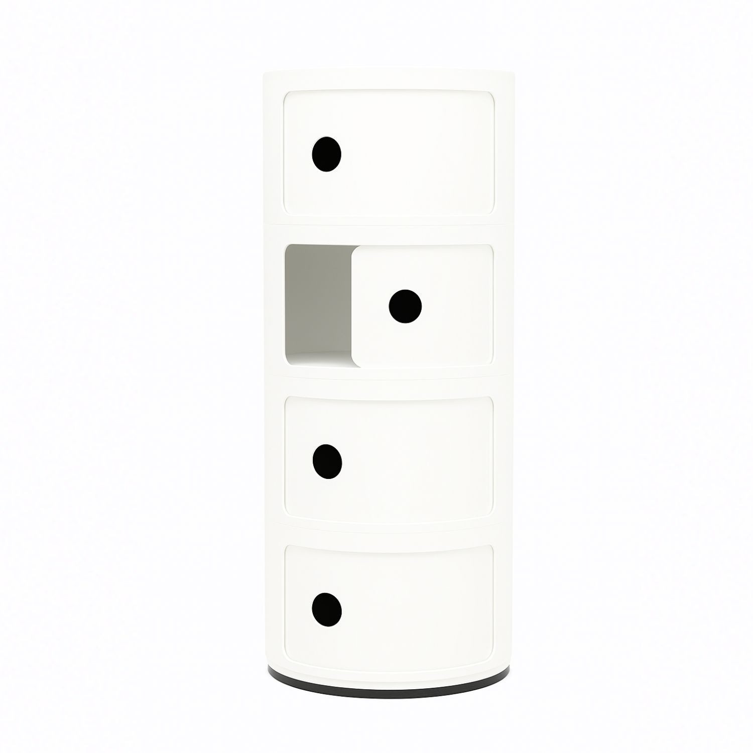 Kartell Container Componibili mit vier Fächern Weiß