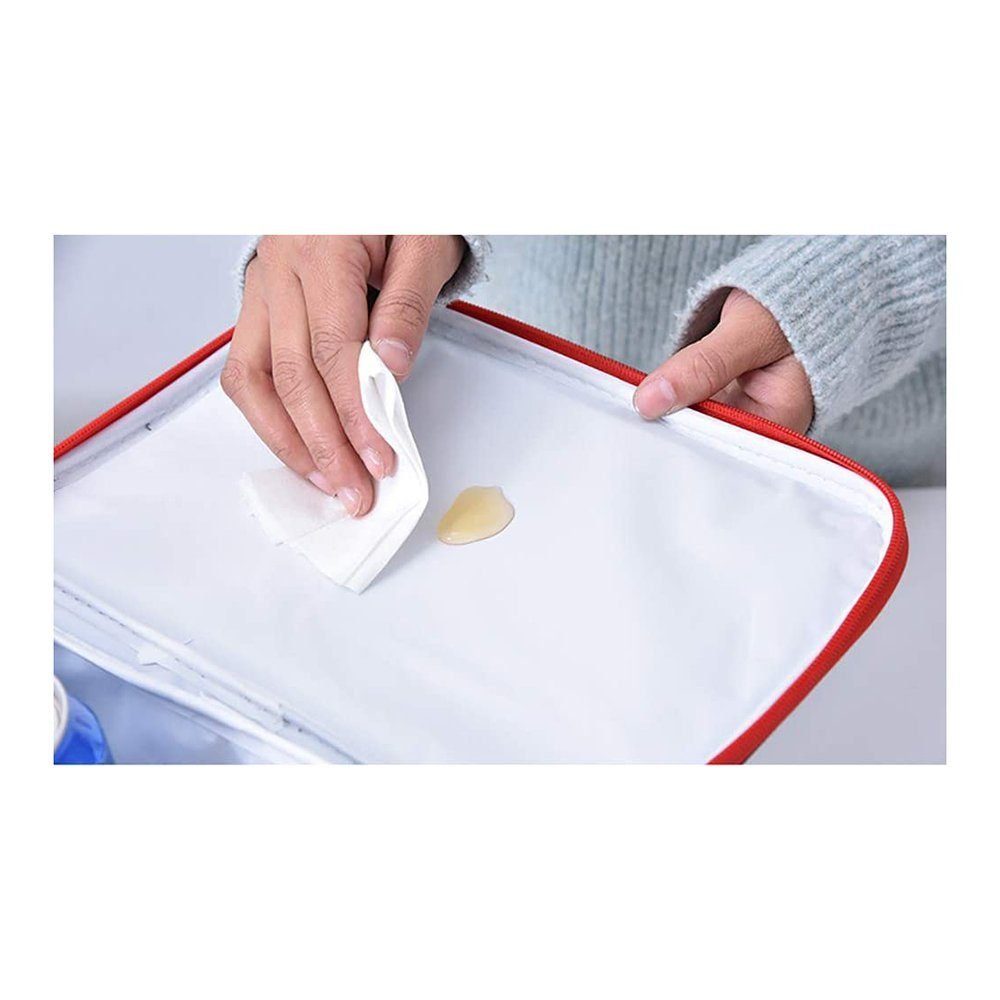 TUABUR Thermobehälter Faltbare isolierte Lunchbag-Box Rosa Grillpartys, Arbeitsessen für usw
