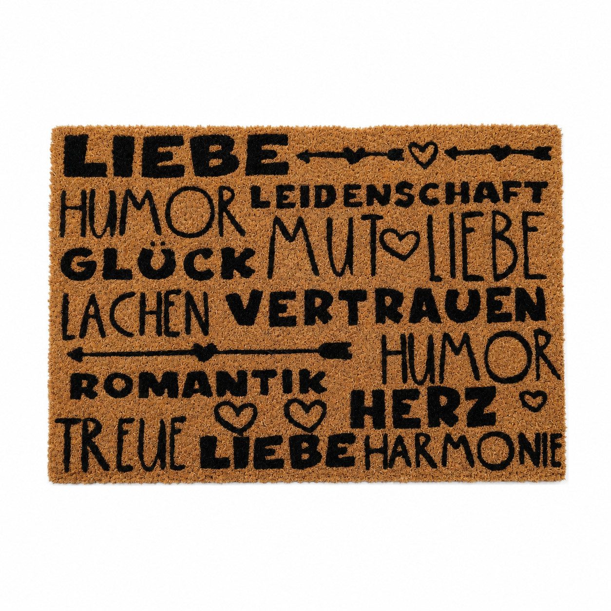 BOLTZE Fußmatte Fußmatte Liebesrezept 60 x 40 cm, Eckig
