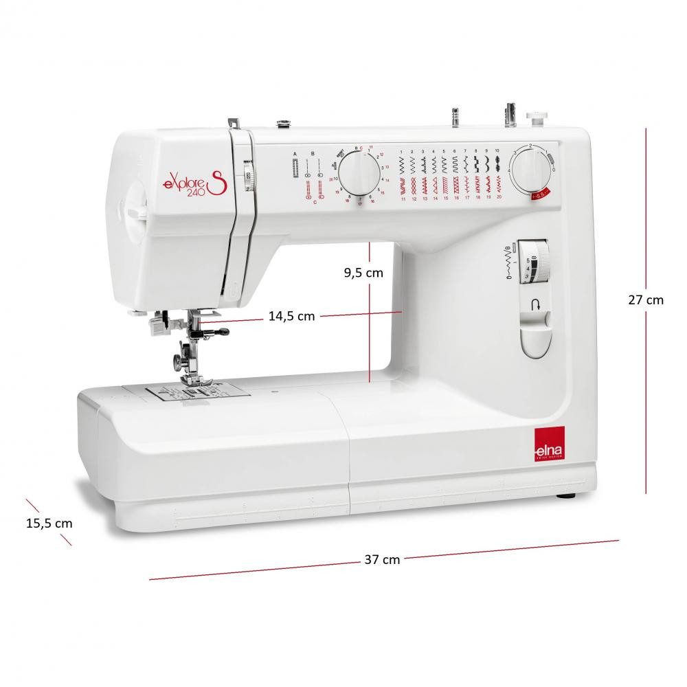 Elna Nähmaschine - eXplore 240S Einsteiger Modell, 23 Programme