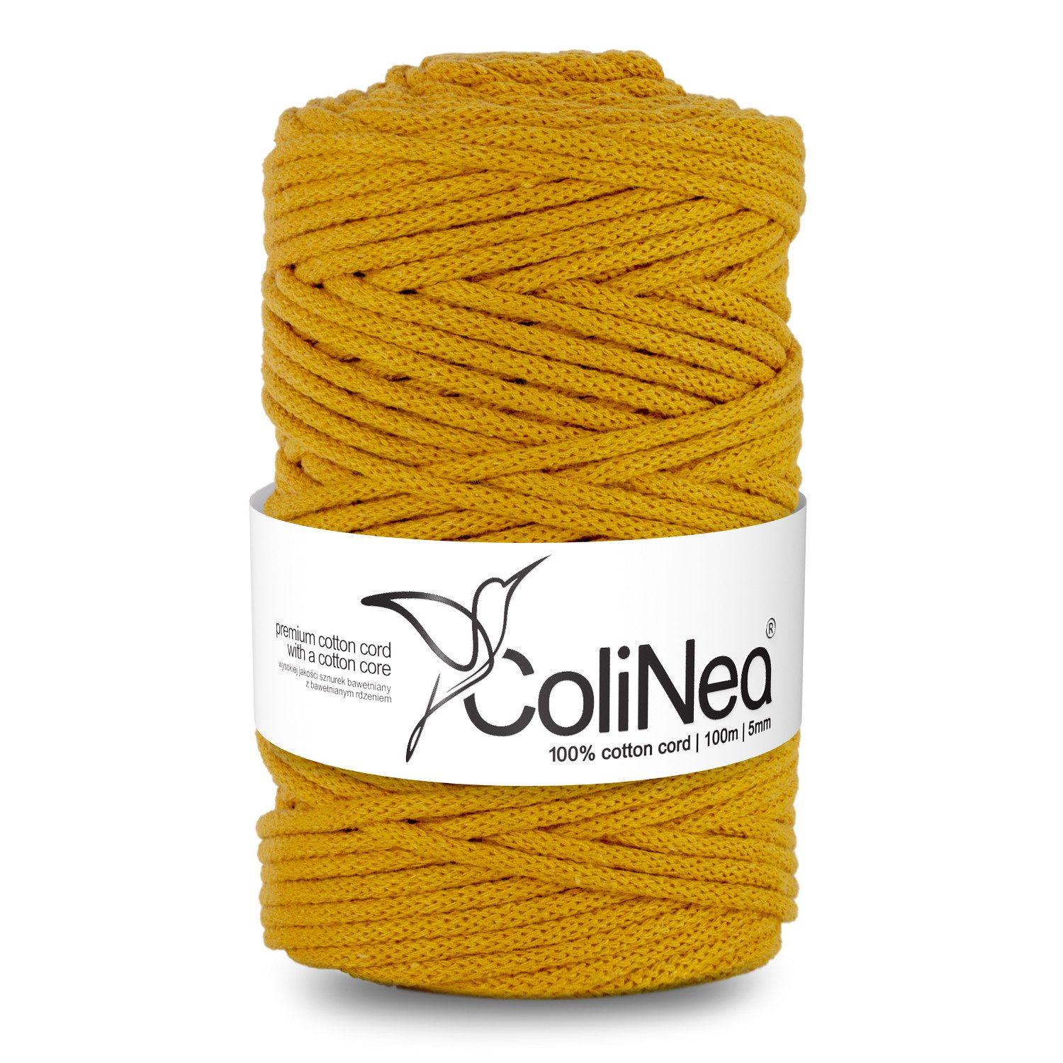 ColiNea Kordel, Geflochtene Baumwollkordel 5mm 100m