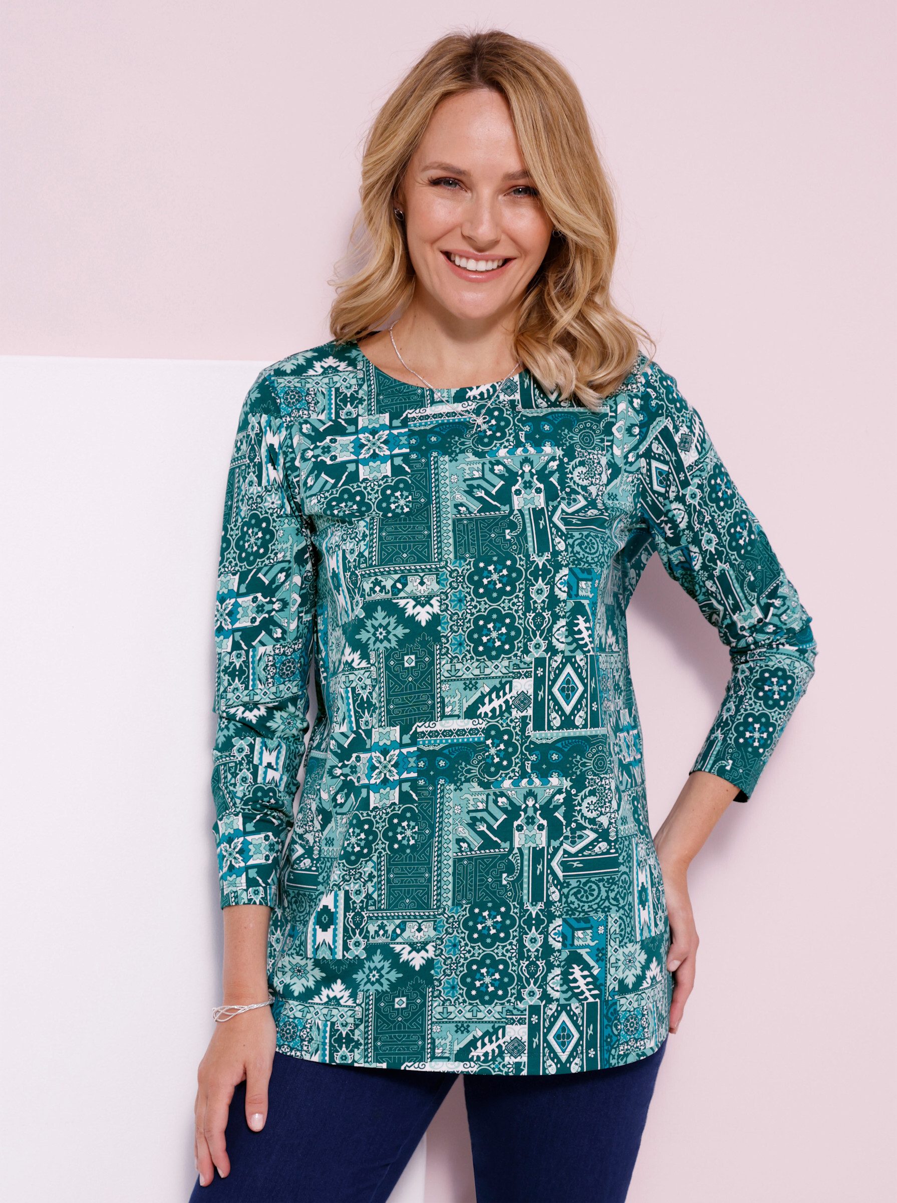 Sieh an! T-Shirt Longshirt Langarm – Bild 3 von 5