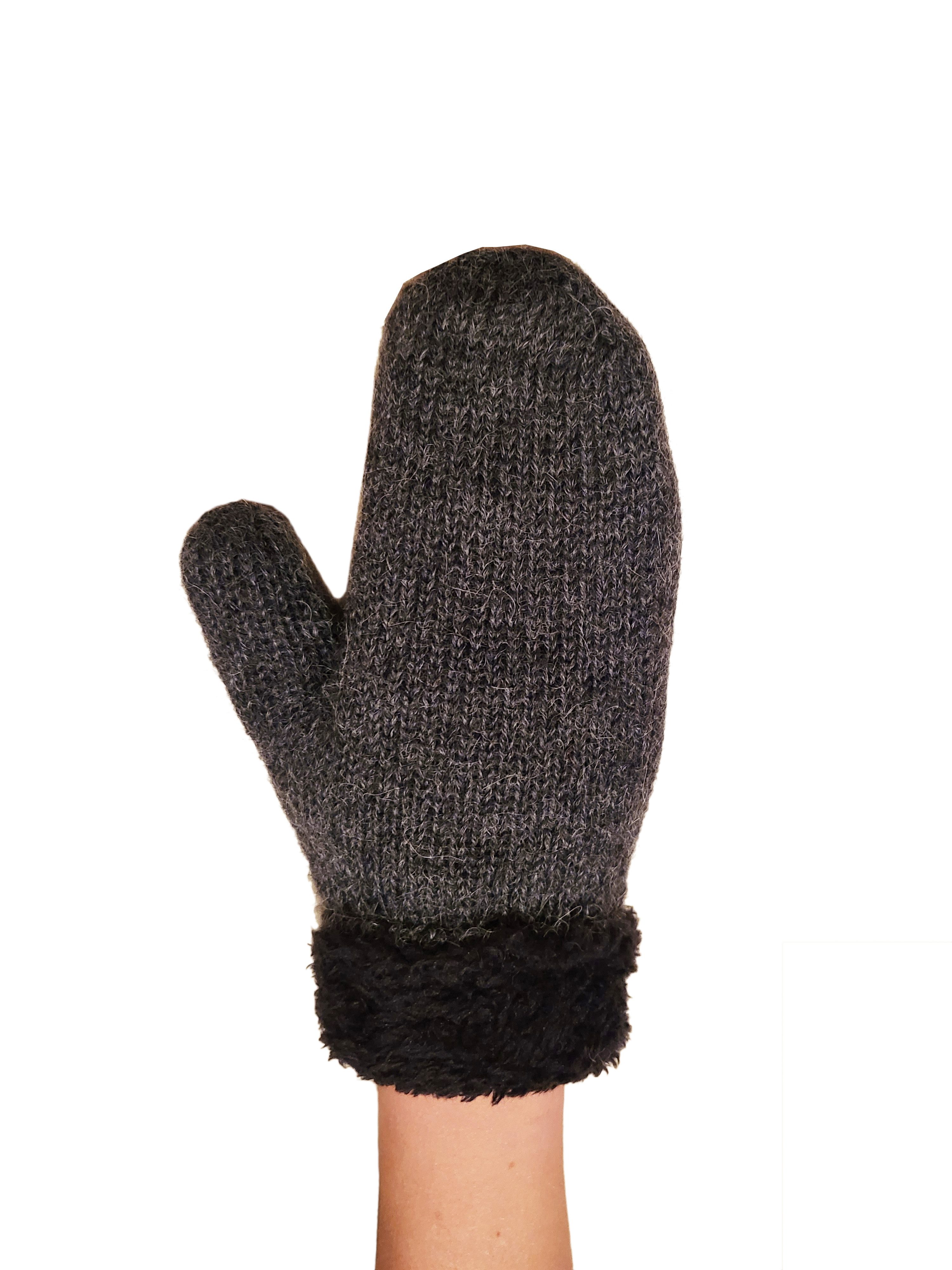 Fäustlinge Alpaka Handschuhe Guantiforaggio Damen Herren aus Alpakawolle