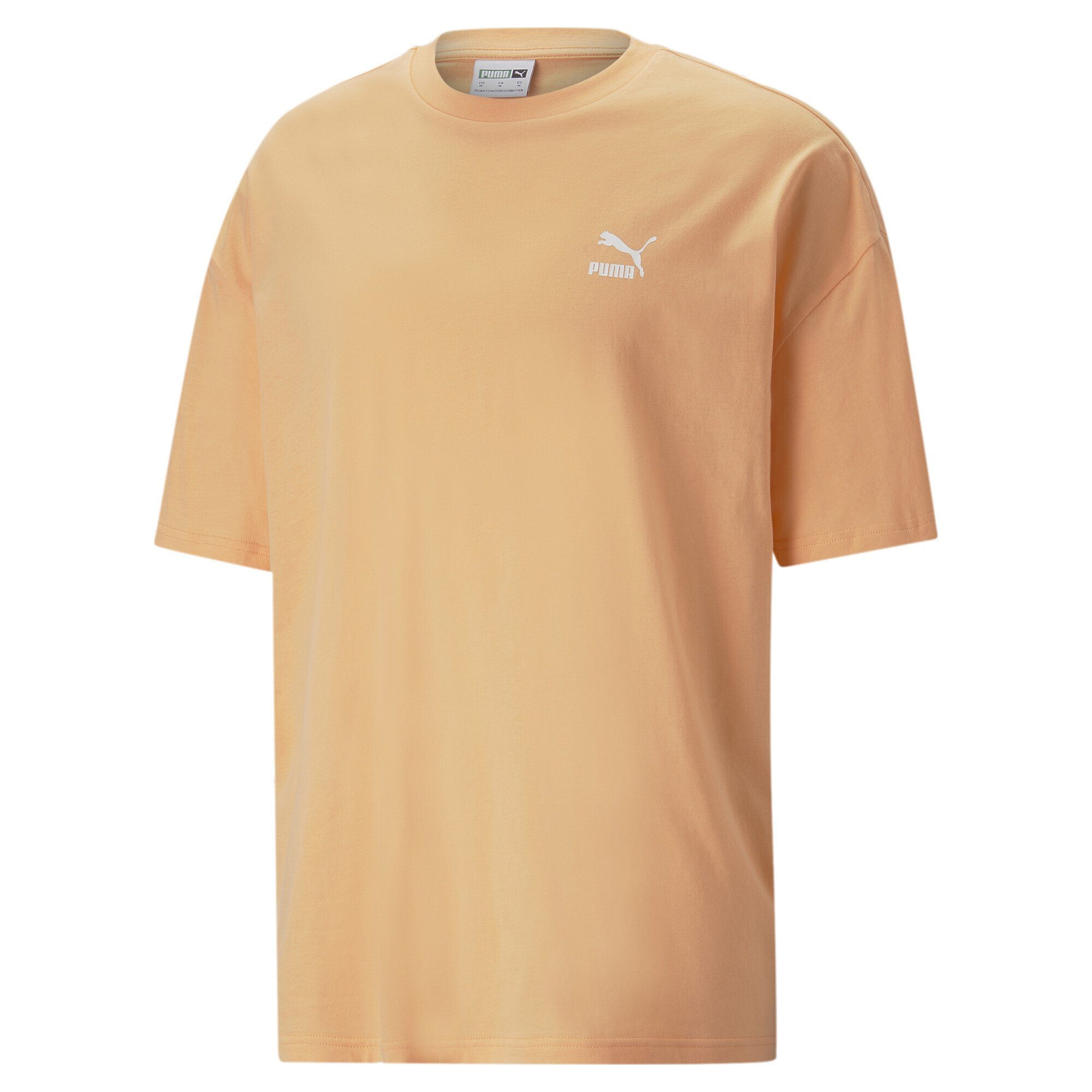 PUMA T-Shirt Classics Oversized T-Shirt Orange Herren Peach