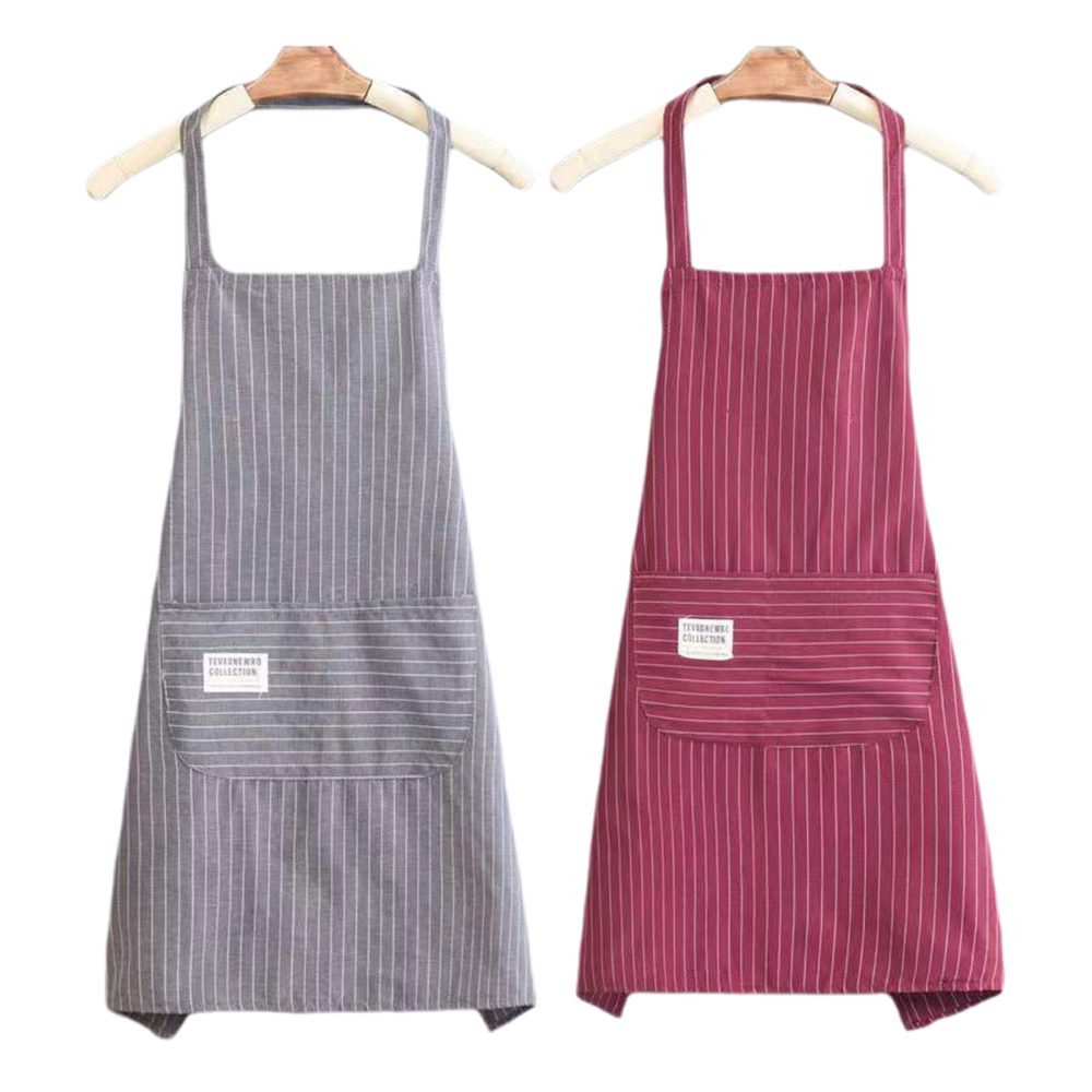 AURIVION Kochschürze Kochschürze 2 Stück verstellbar mit praktischen Taschen, (Set, 2-tlg., Küchenschürze für Restaurant, Café, Kochen & Backen), Schürze für Damen & Herren, maschinenwaschbar & farbecht