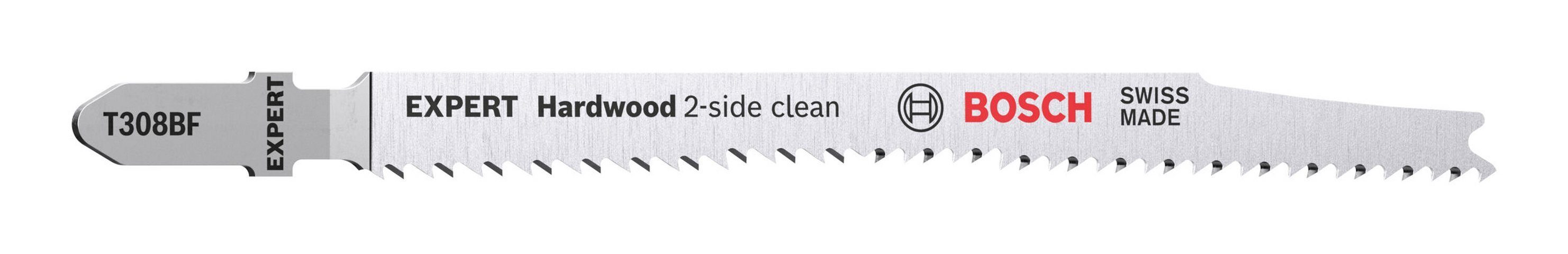 BOSCH Stichsägeblatt Expert Hardwood 2-side (3 Stück), Clean T 308 BF - 3er-Pack