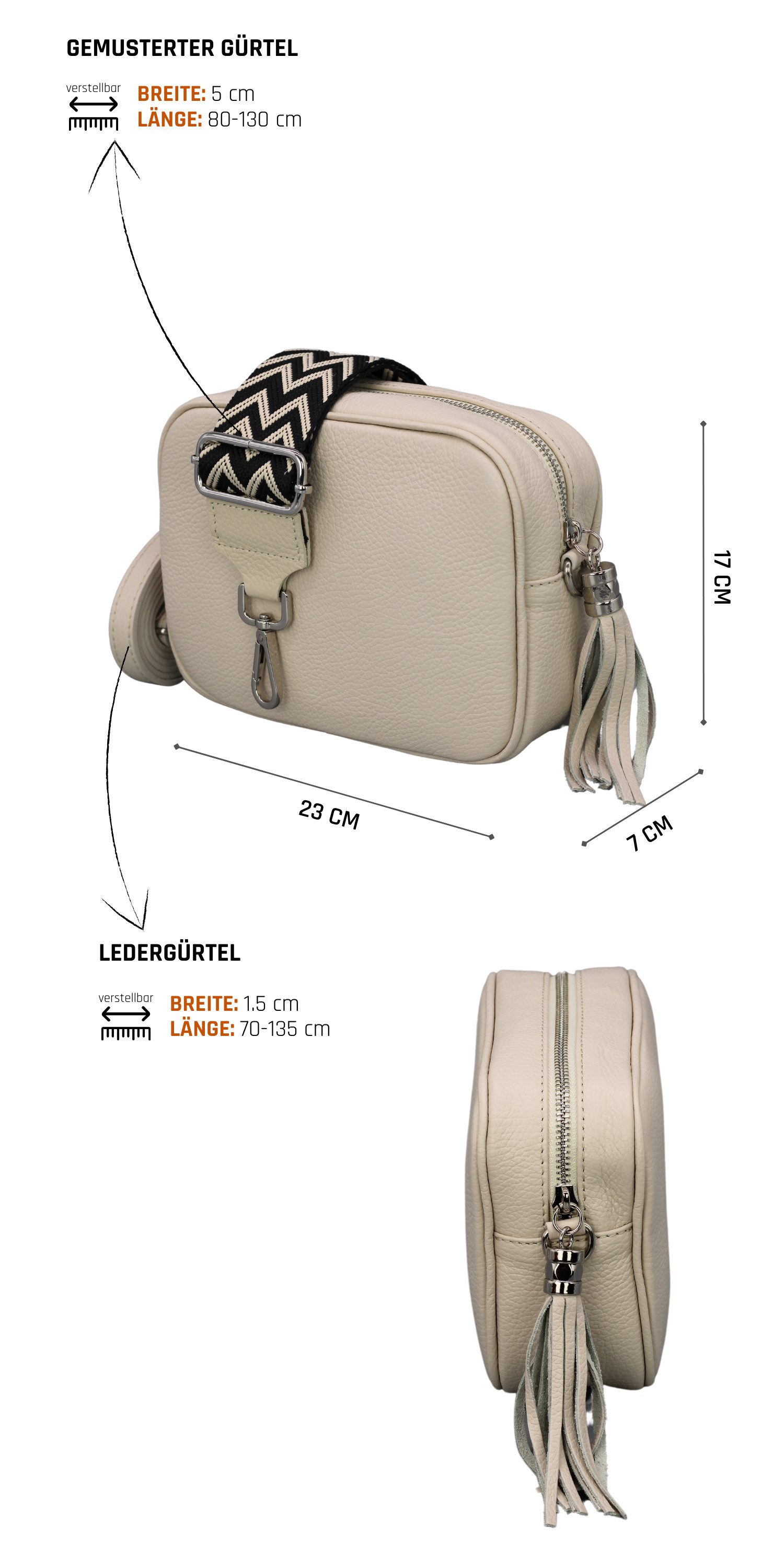 Adel Bags Schultertasche QUASTE Umhängetasche für günstig online kaufen