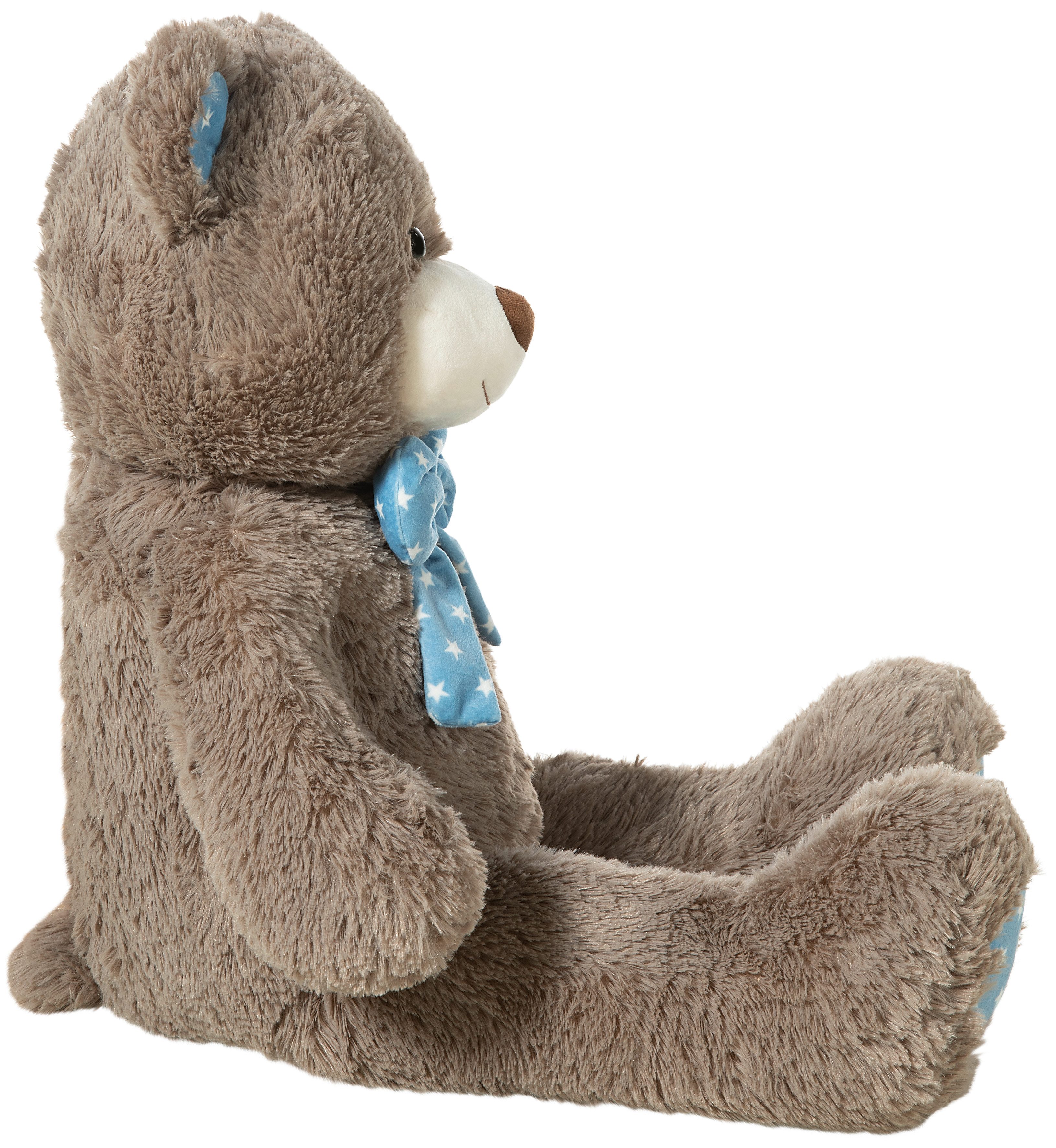 Heunec® Plüschfigur Plüsch Bär Kitt mit Schleife blau 80cm günstig online kaufen