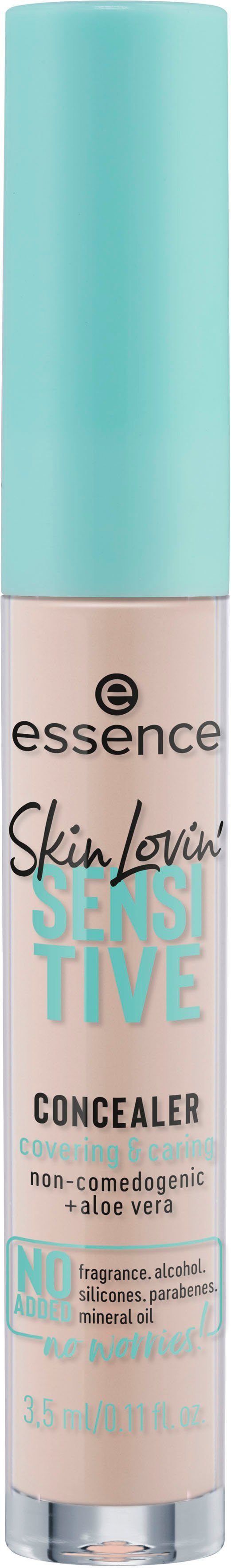 Essence Concealer Skin Lovin' SENSITIVE CONCEALER, 3-tlg., mit leichter, nicht-komedogener Formulierung