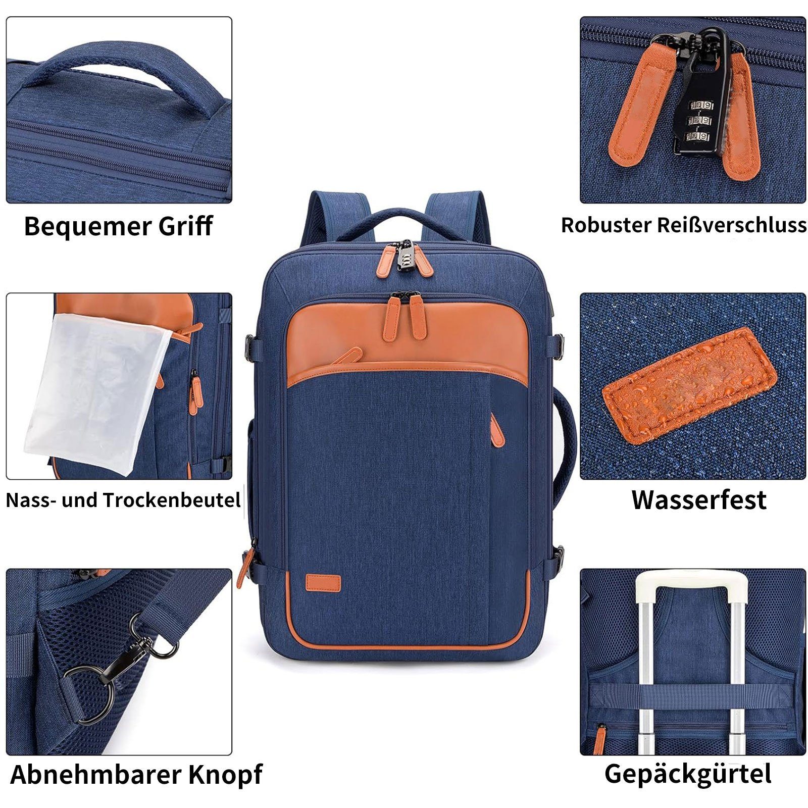 OKWISH Reiserucksack Laptoptasche Business Rucksack Rucksäcke günstig online kaufen