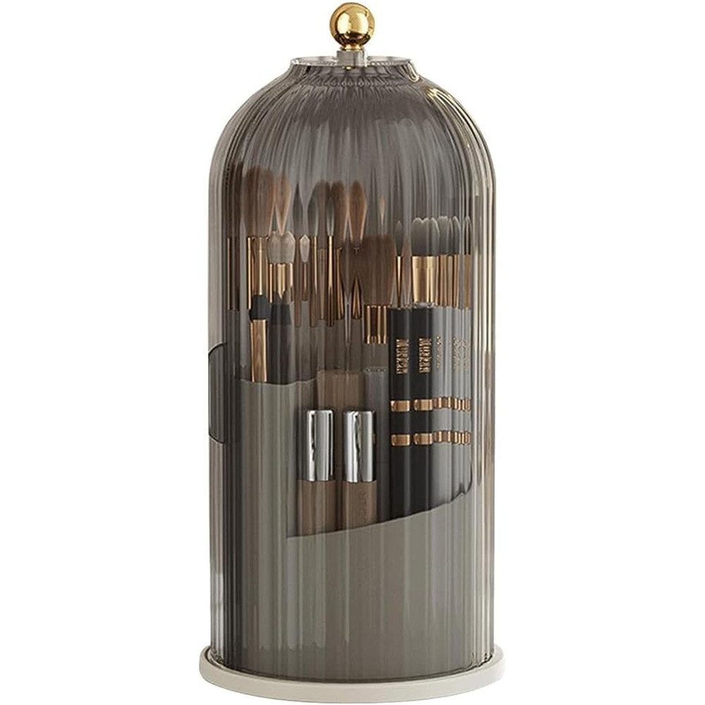 TUWENA Make-Up Organizer Make Up Kosmetik Organizer, 360 drehbarer Make-up-Pinselhalter