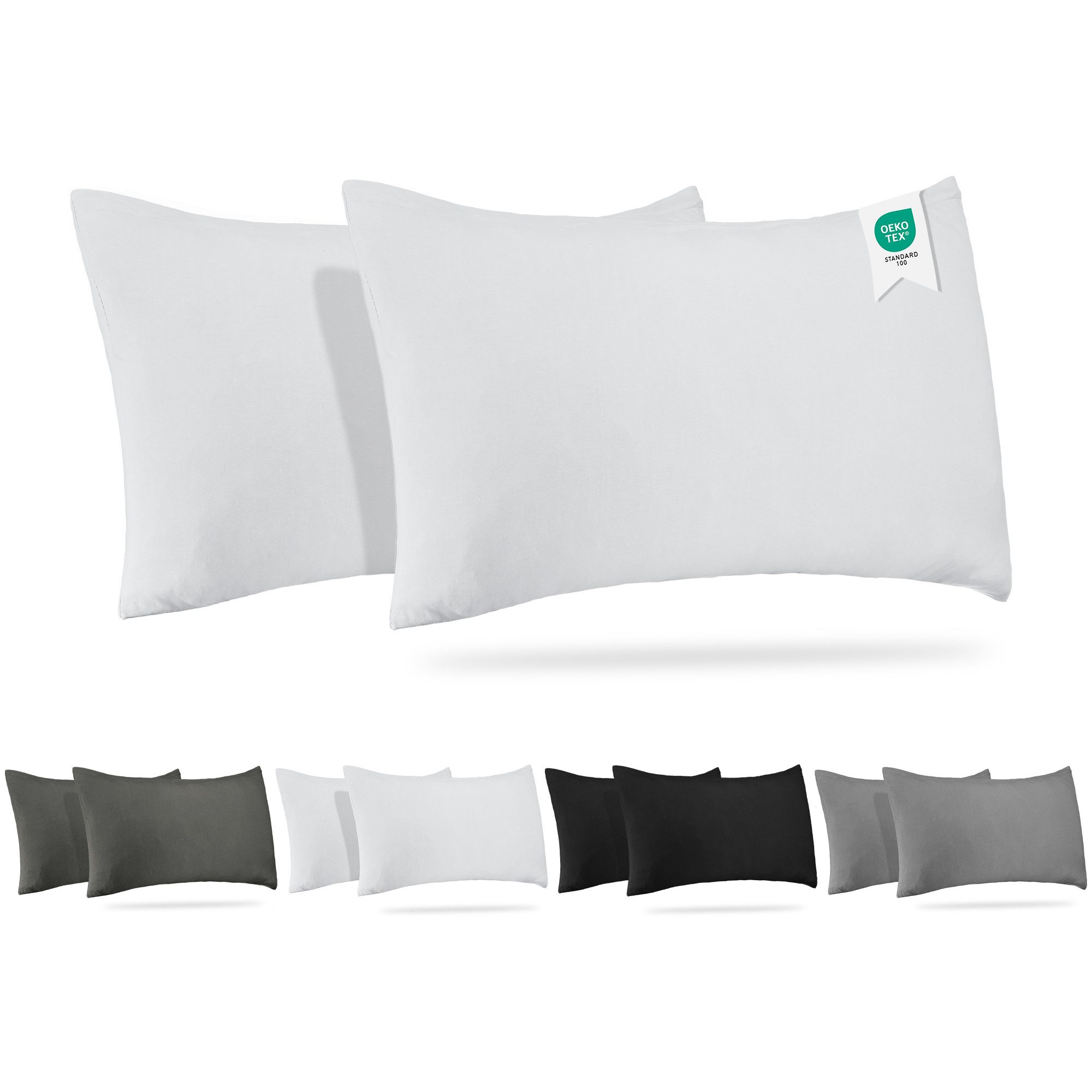 BARBONS Подушкиbezug 100% Baumwolle Подушкиbezug, weiche Kopfkissenbezug, Подушкиhülle, (2 Stück), 165 g/m², Jersey