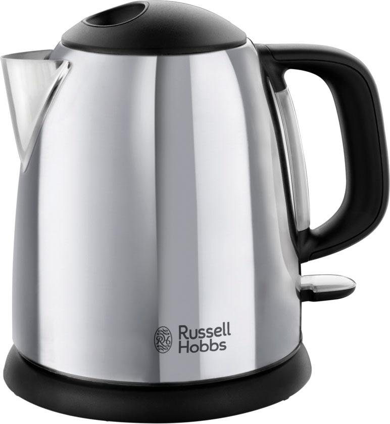 RUSSELL HOBBS Wasserkocher Victory 24990-70, 1 l, 2200 W, klein, 2200W, Kalkfilter, Reisewasserkocher