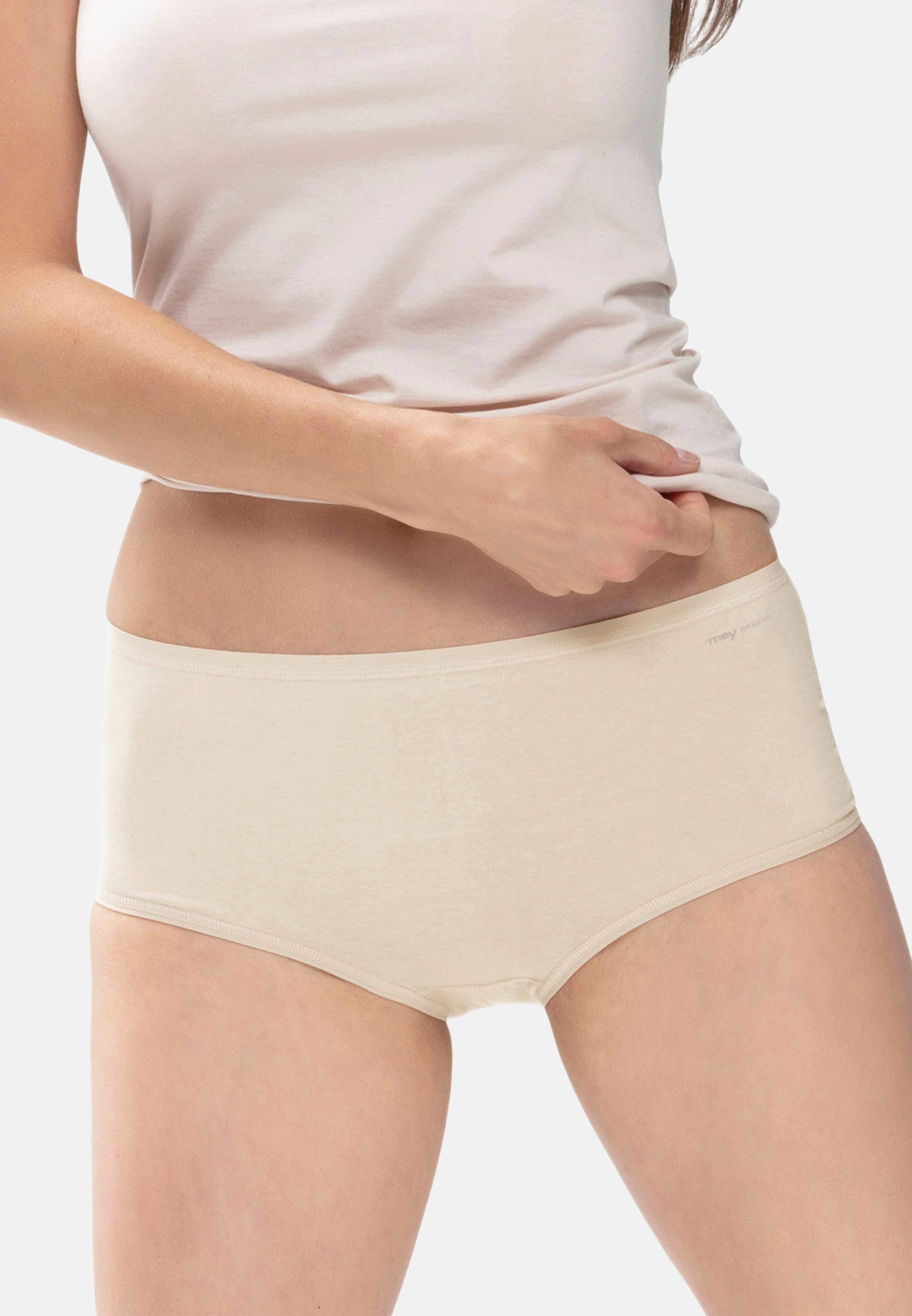 Mey Panty 2er Pack Organic (Spar-Set, 2-St) Panty - Baumwolle - Baumwolleinsatz auf der Schrittinnenseite