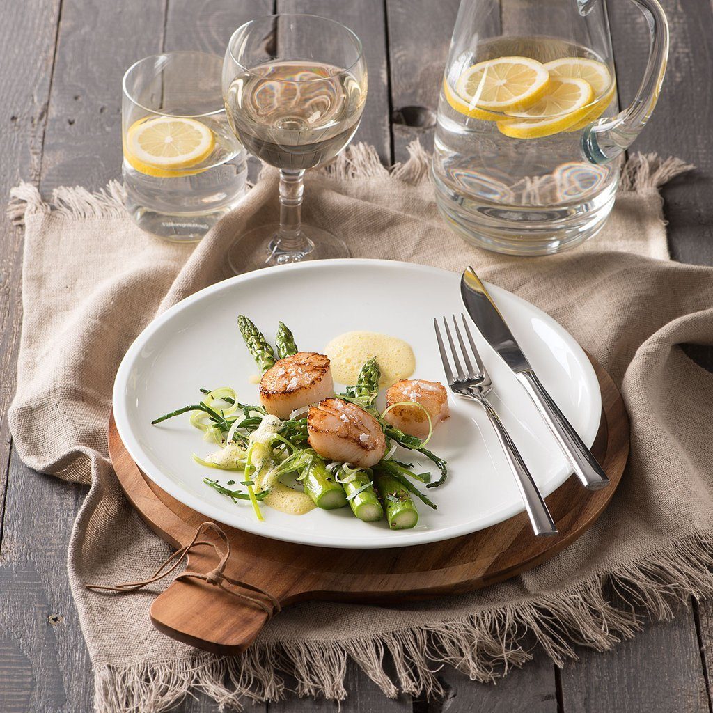 Villeroy & Boch Geschirr-Set Artesano Original Einsteigerset 8 tlg. (8-tlg), 2 Personen, Porzellan, Premium Porcelain, mikrow.- & spülm.sicher, Made in Germany
