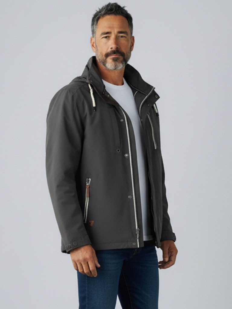 Dry Fashion Funktionsjacke Rostock Herren Outdoor-Jacke Rostock mit Innenfutter - Wasserdicht & Winddicht
