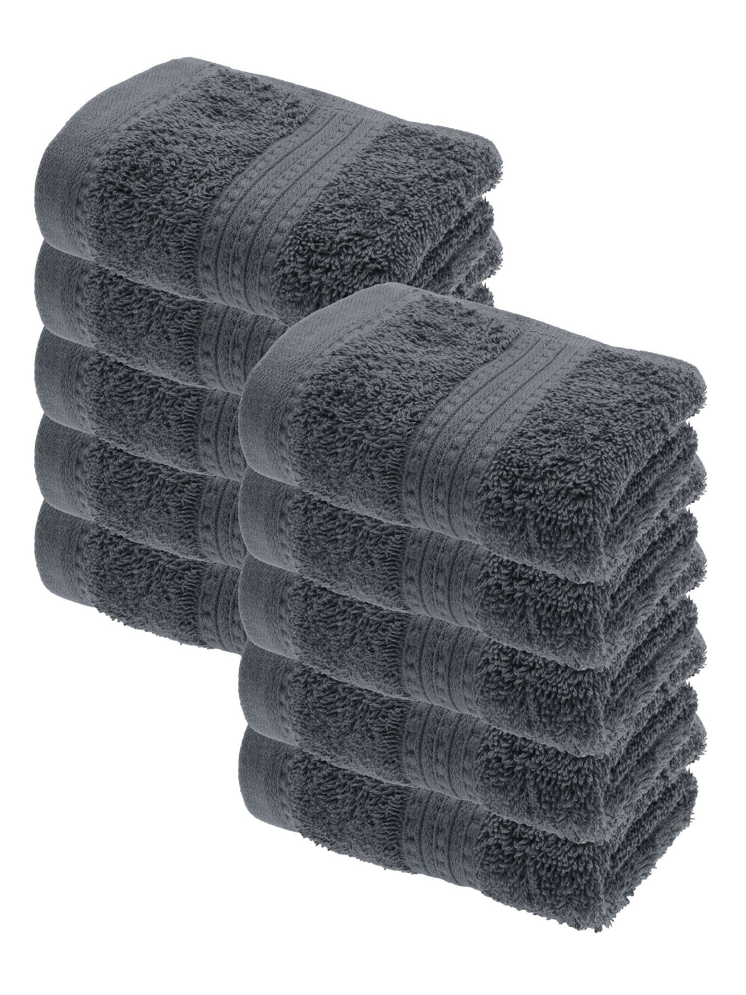 Julie Julsen Handtücher 1-Handtücher-Grau-Gästetuch 30 x 50 cm, Bio-Baumwolle (1-St)