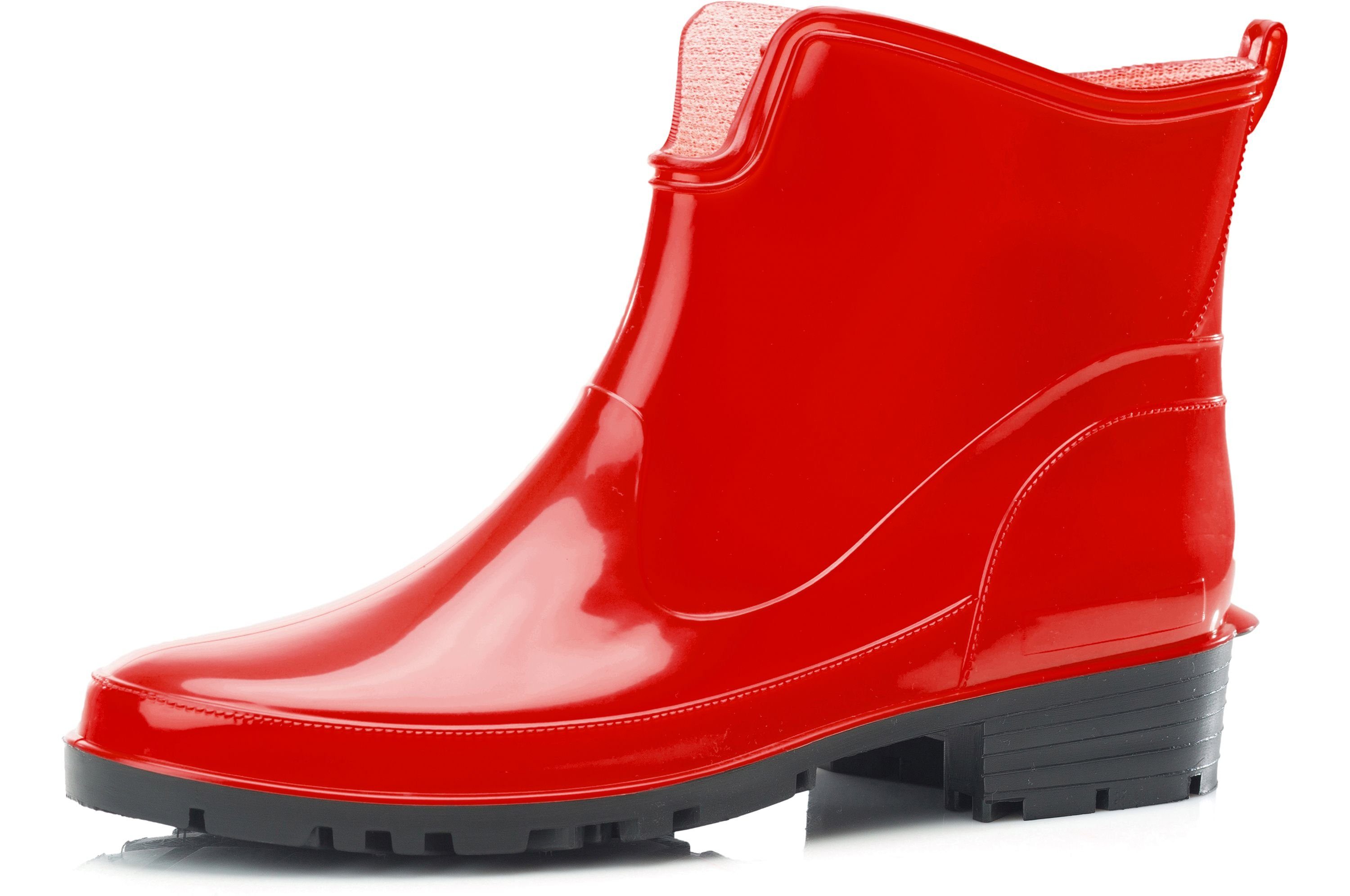 Ladeheid Gummistiefeletten LA-930 kurze Boots für Frauen Gummistiefel Damen günstig online kaufen