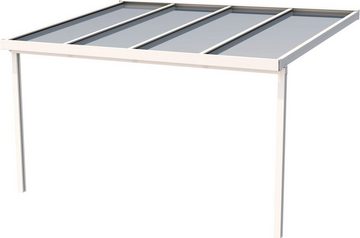 GUTTA Terrassendach Premium, BxT: 410,2x306 cm, Bedachung Doppelstegplatten, BxT: 410x306 cm, Dach Polycarbonat bronce