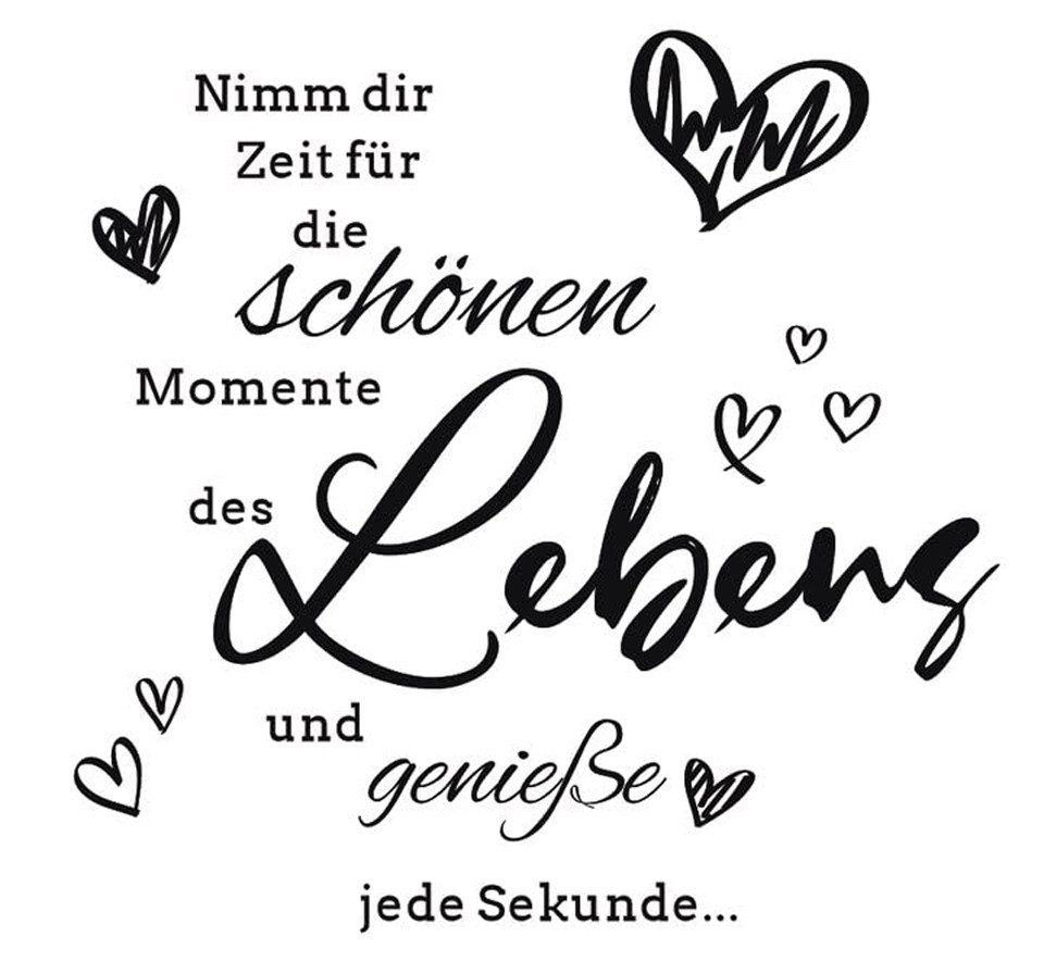 Agger Wandtattoo nimm dir Zeit für die schönen Momente wandtattoo, wohnzimmer Sprüche zitate Wandsticker Flur und Diele