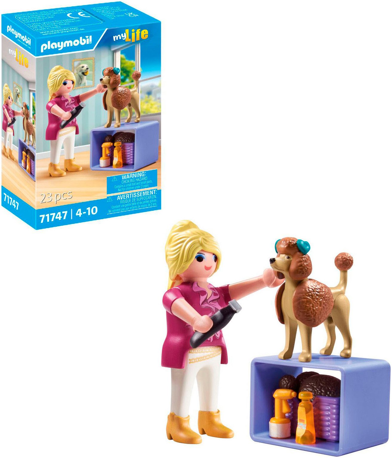 Playmobil® Hundefriseurin (71747), Playmobil My Life Konstruktions-Spielset günstig online kaufen