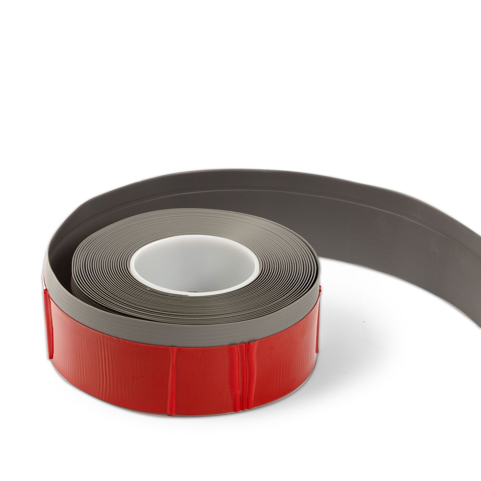 Floordirekt Sockelleiste selbstklebend Oslo – flexible PVC Leiste zum Kleben, starker Halt, L: 1000 cm, individuell zuschneidbar, einfache Montage, 10m in Grau