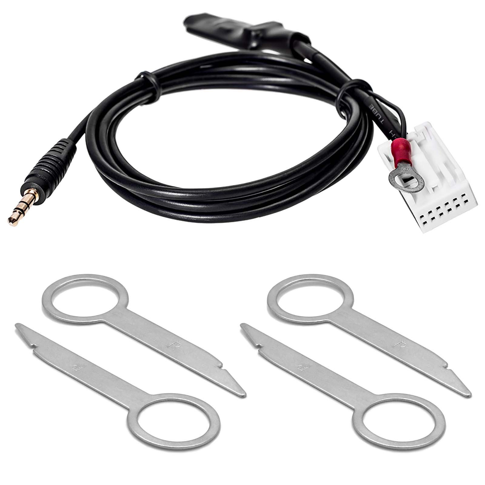 Set Entriegelung Bügel & AUX Interface Adapter Kabel passend für RCD 2 KFZ-Adapter