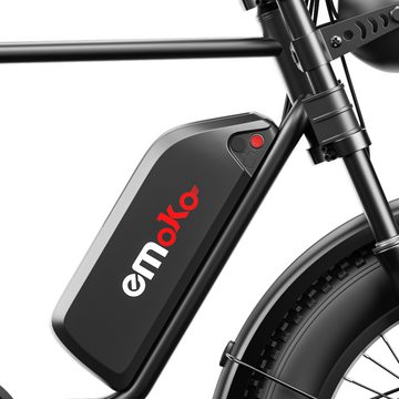 DOTMALL E-Bike emoko C91 20Zoll Fat Tire Elektrofahrrad, 1000W Motor, 48V20Ah akku