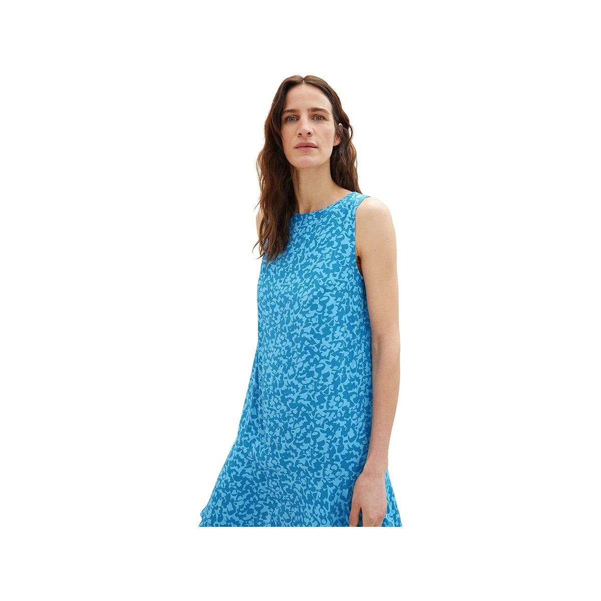 TOM TAILOR blue Jerseykleid (1-tlg) blau geo design