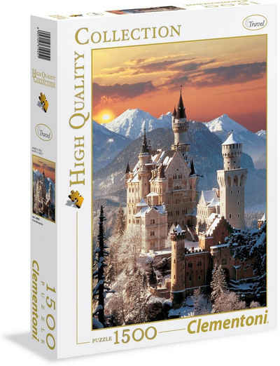 Clementoni® Puzzle High Quality Collection, Neuschwanstein, 1500 Puzzleteile, Made in Europe